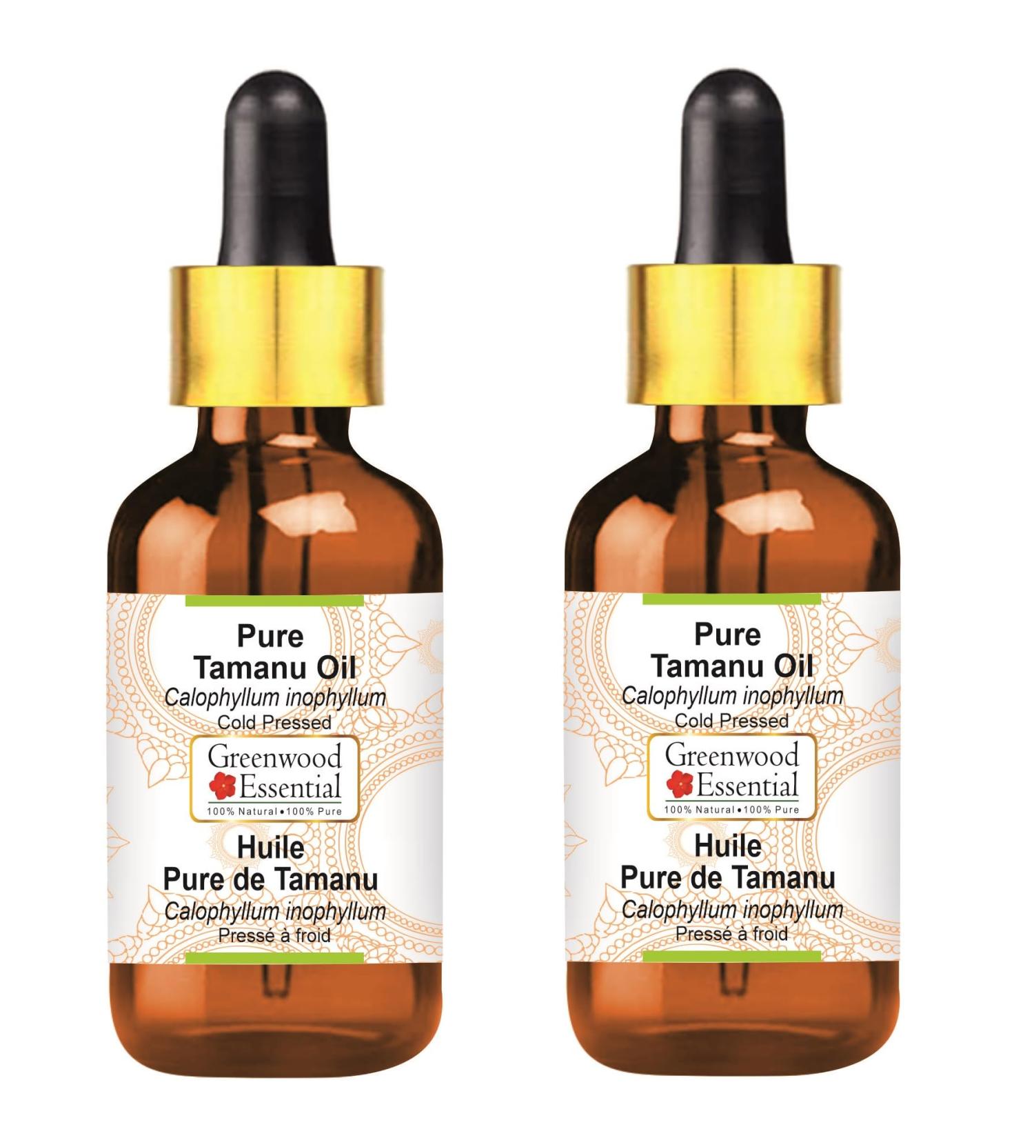 Buy Greenwood Essential Natural Tamanu Oil 5ml - Cold-Pressed Therapeutic Quality with Glass Dripper | International Shipping - Buy Online on GoSupps.com