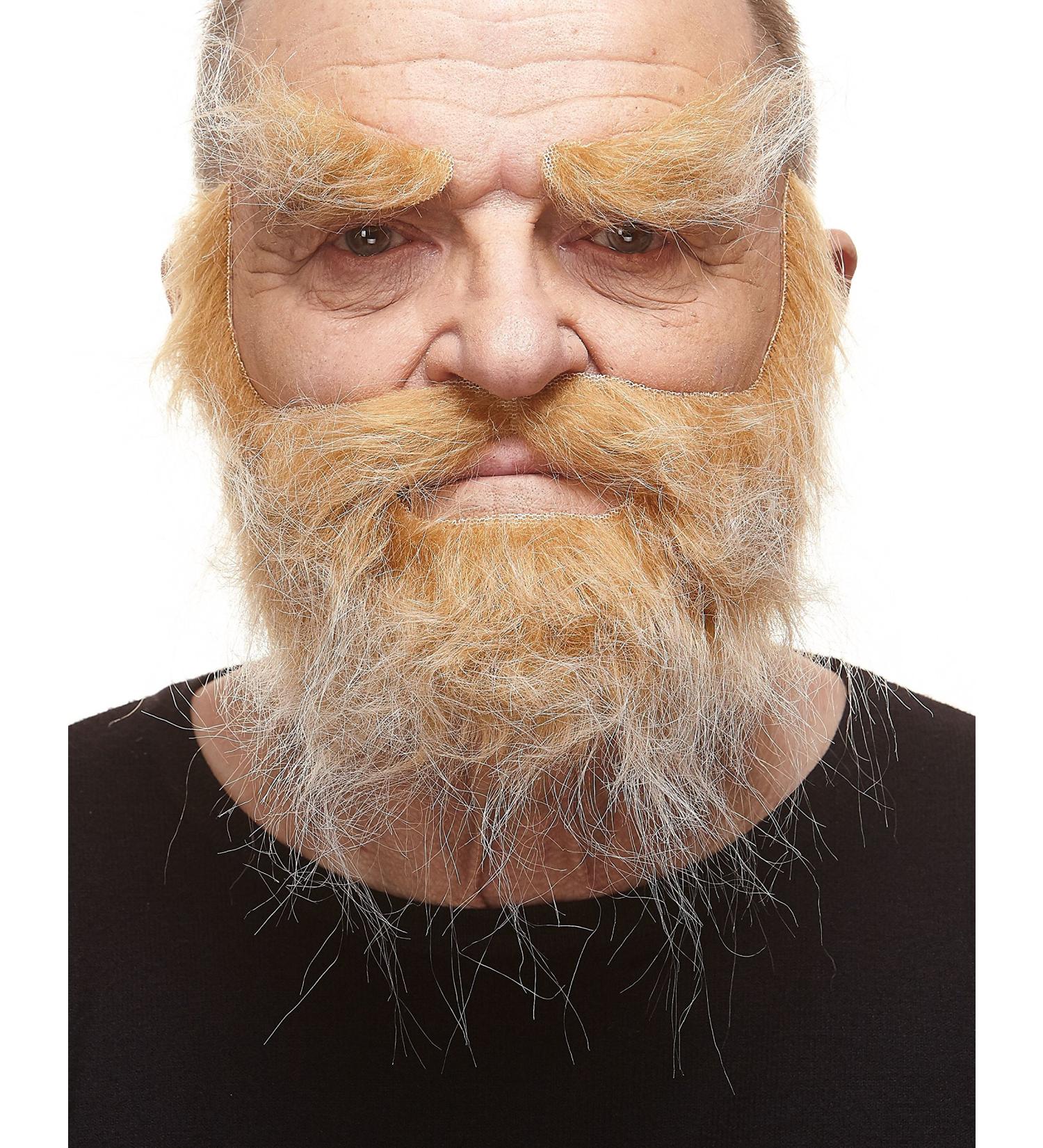 Mustaches Auto-Adh sives Nouveaut R aliste Traper Fausse Barbe Fausse Moustache et Fausse Les Sourcils Blonde Couleur - Buy Online on GoSupps.com