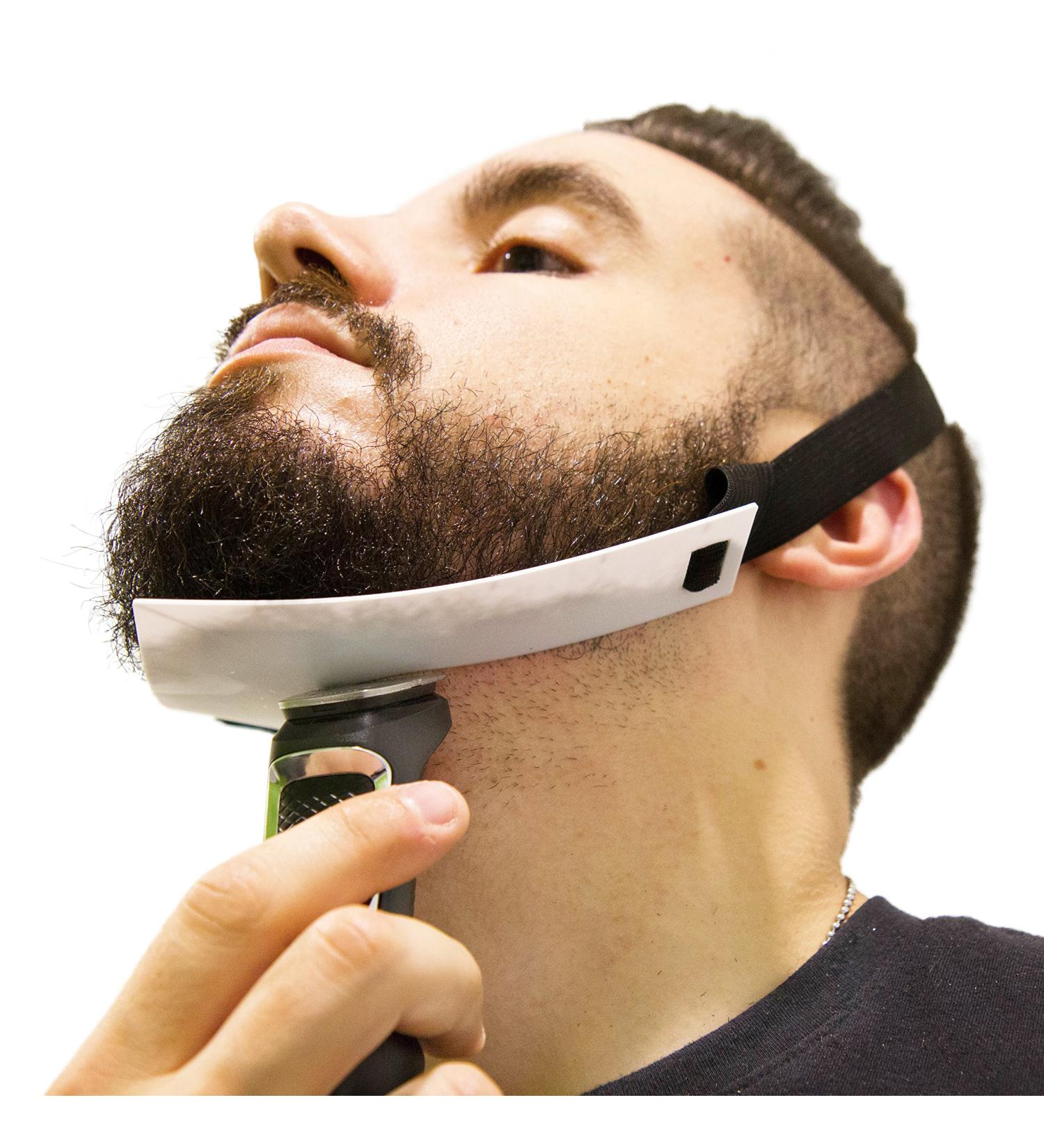 Aberlite FlexShaper - Hands-Free Beard Shaper & Neckline Guide in White - Ultimate Beard Shaping Template for Precise Trimming - Lineup Stencil Kit - Buy Online on GoSupps.com