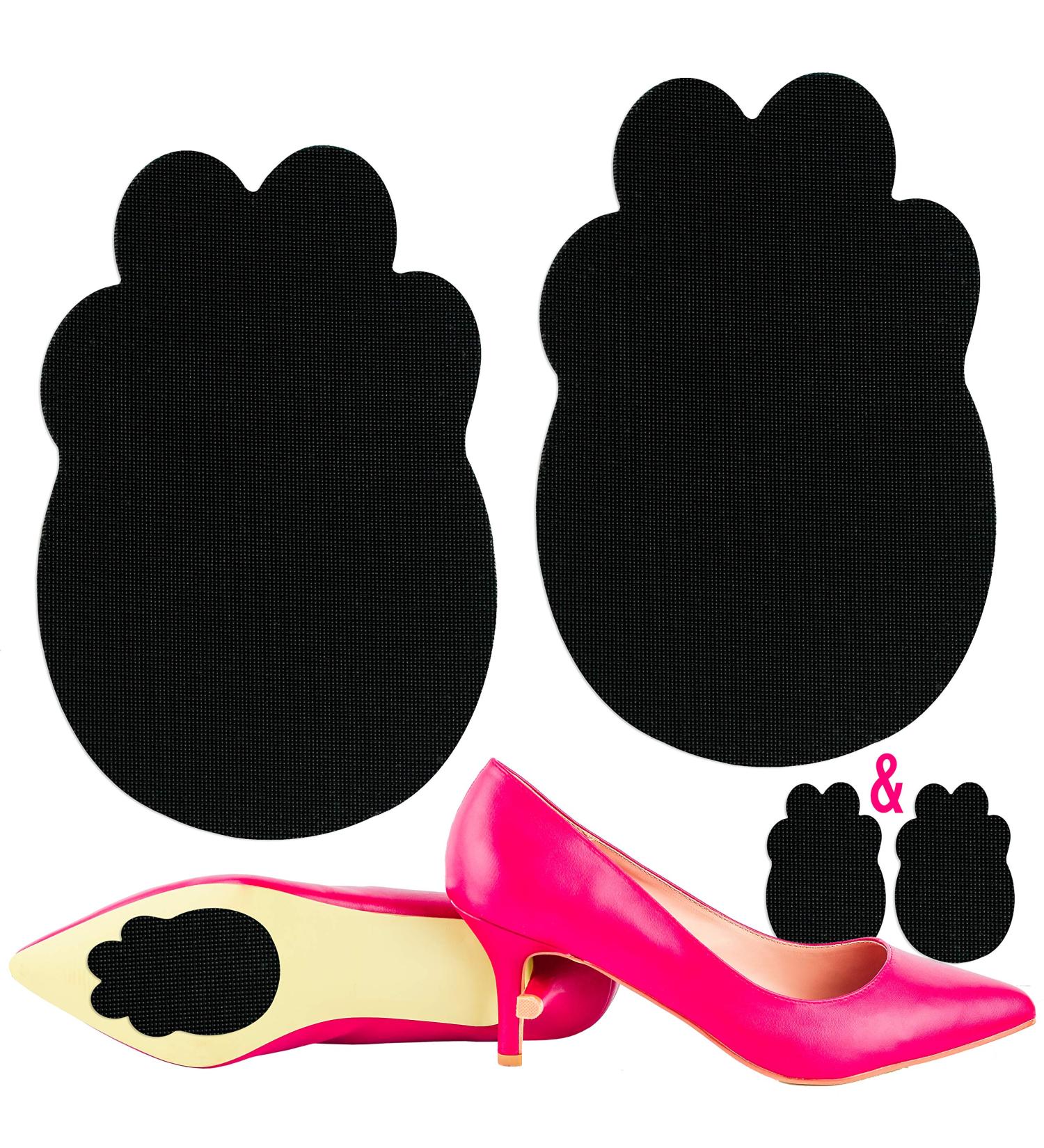 Catwalk Clawz Anti-Slip Grip Pads for Red Bottom Shoes - High Heel Sole Protector, Women's Size Foot Pads - Black Rubber - Buy Online on GoSupps.com