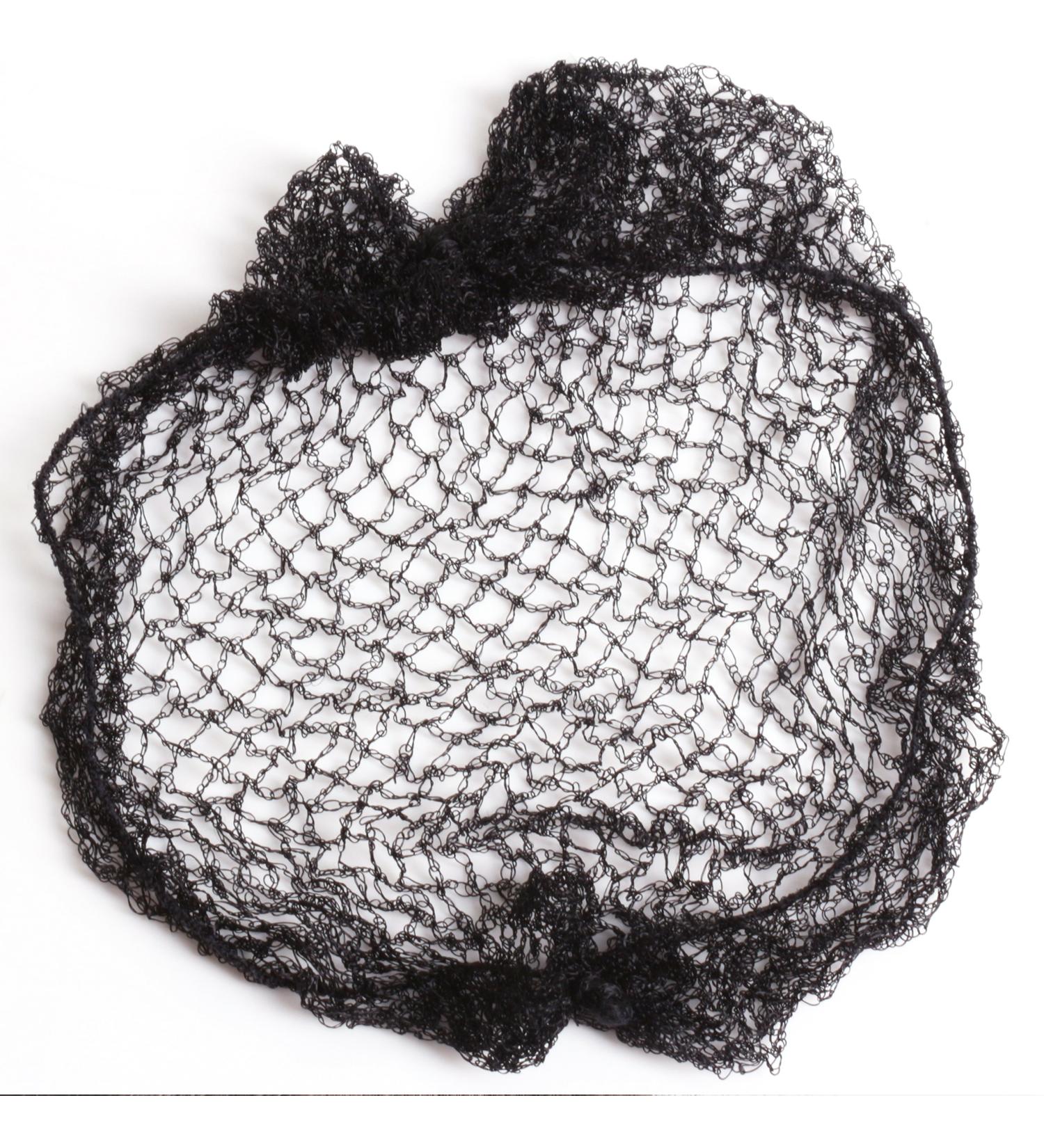 Heavy Duty Black Slumber Hair Net - Dark Elasticated Mesh Styling Sleep In Net - Buy Online on GoSupps.com