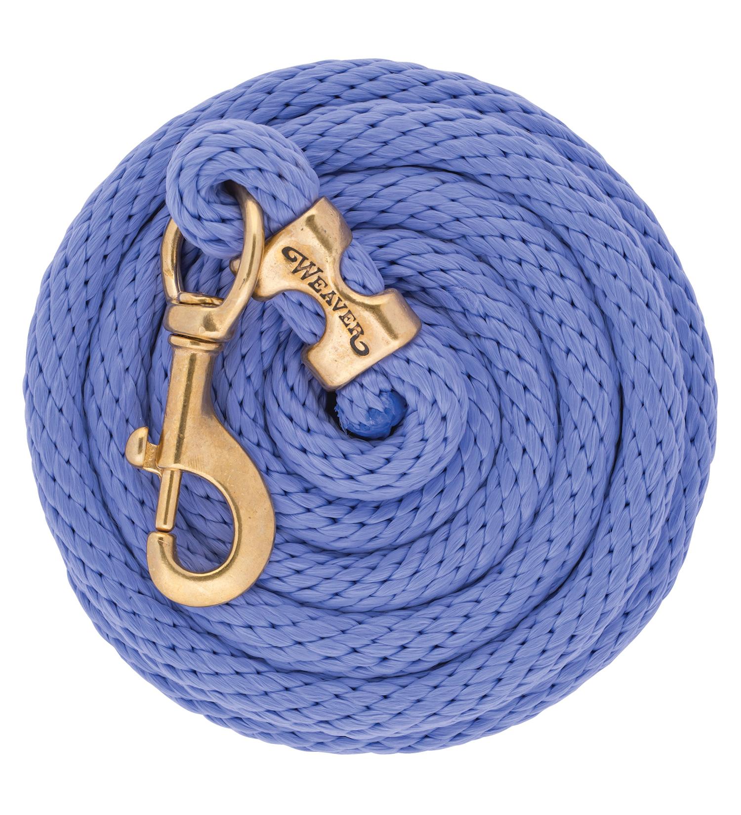 Weaver Leather Poly Lead Rope with Solid Brass 225 Snap Coral/French Blue/Mint/Lavender 1.5cm x 3m