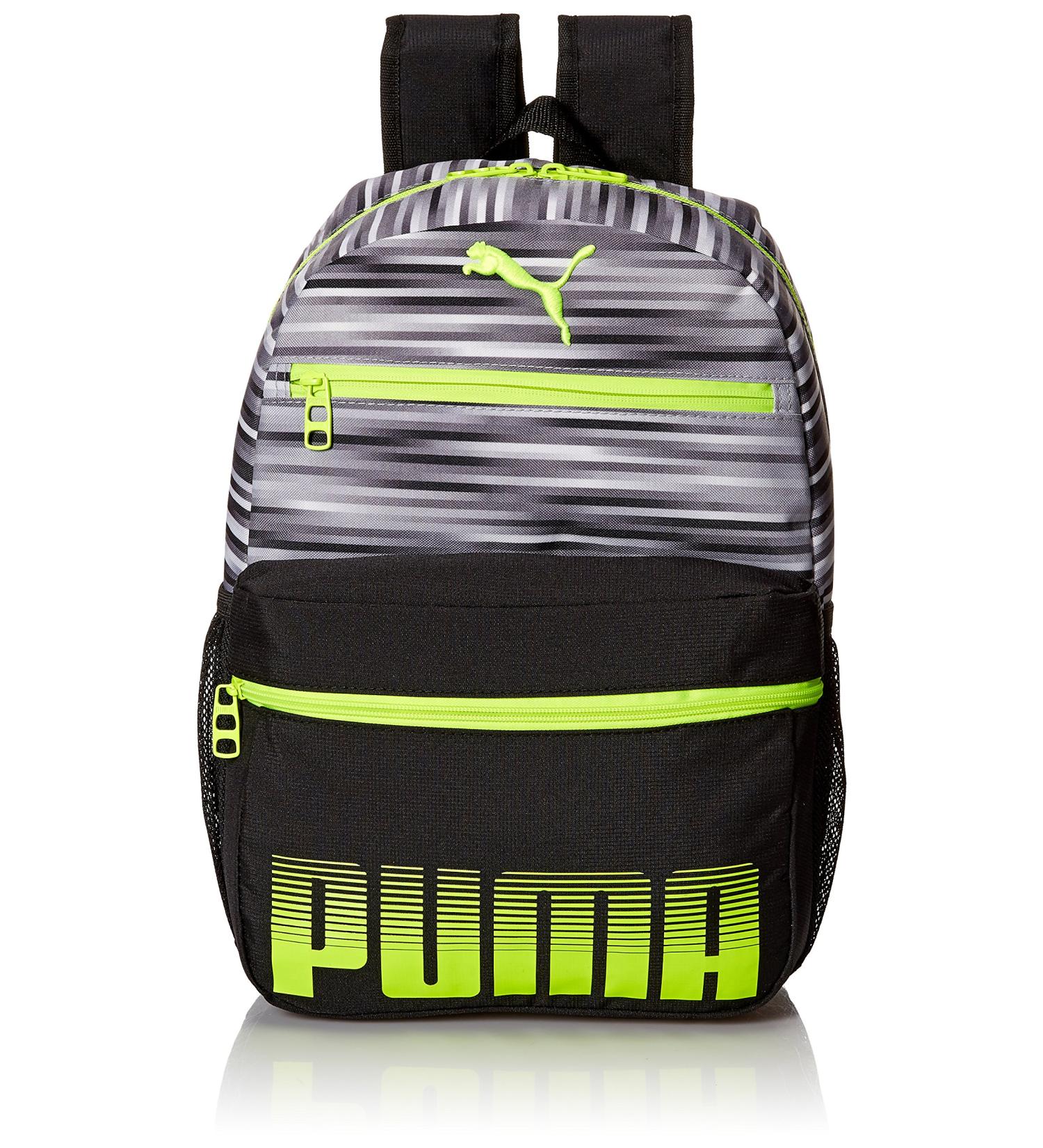 PUMA Kids' Meridian Youth Size Gray/Yellow Backpack - Stylish and Durable - Buy Online on GoSupps.com