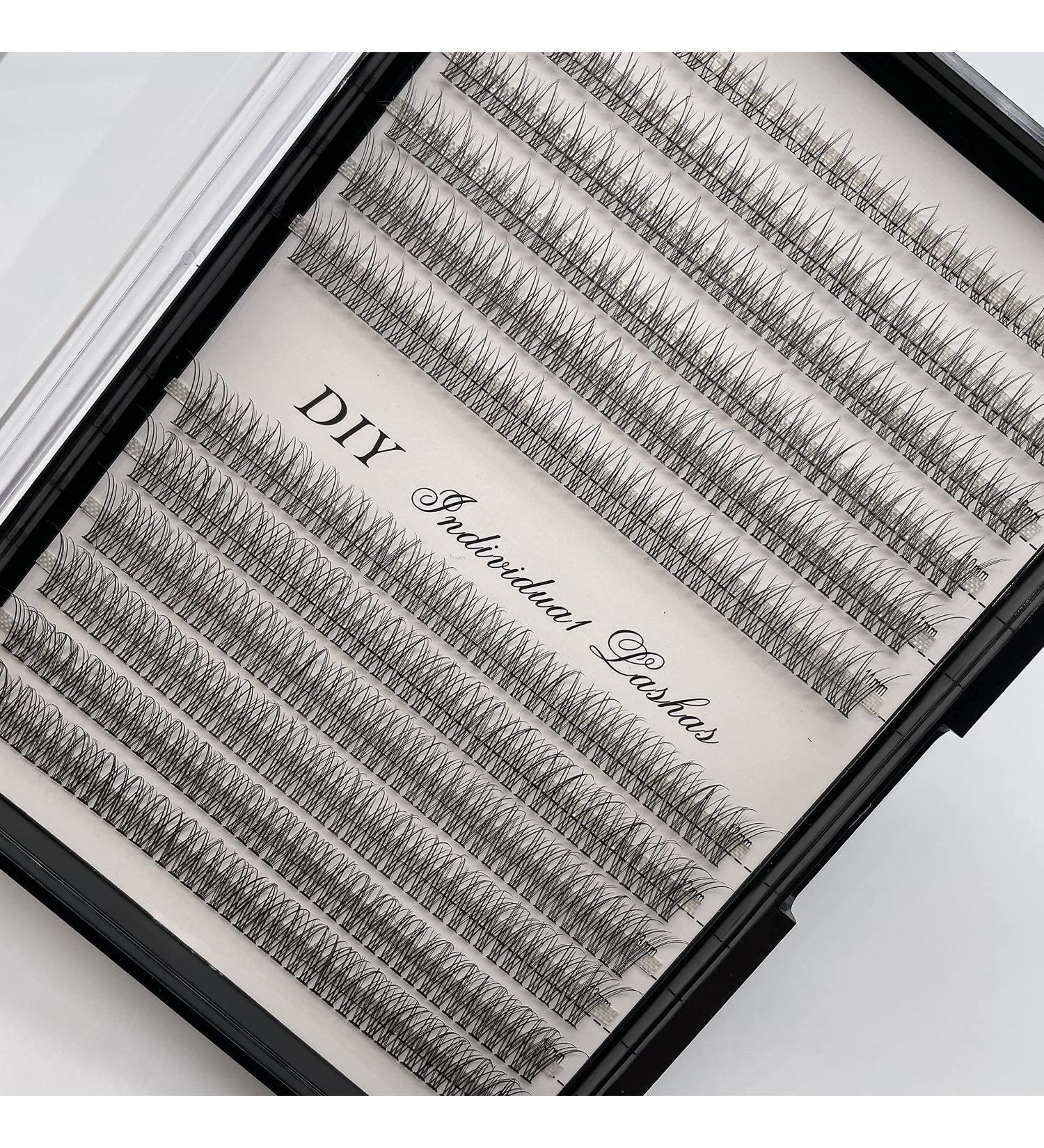 Natural Cluster Eyelash Extensions 8-14mm Mixed Pack - C Curl Fishtail Lashes 0.07mm - Buy Online on GoSupps.com