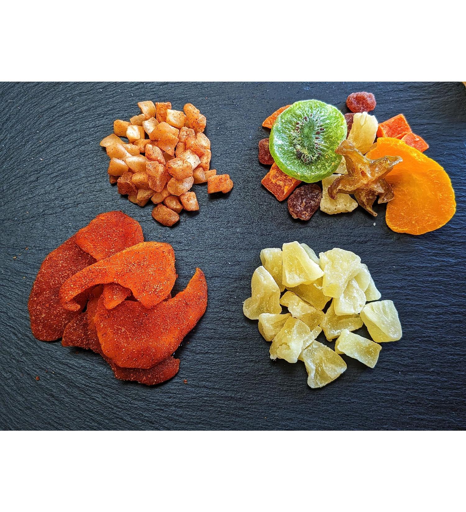 Dried Fruit Mix Including Chili Mango Pineapples Cinnamon Apples and Tropical Fruit Medley 2 Lbs - Buy Online on GoSupps.com