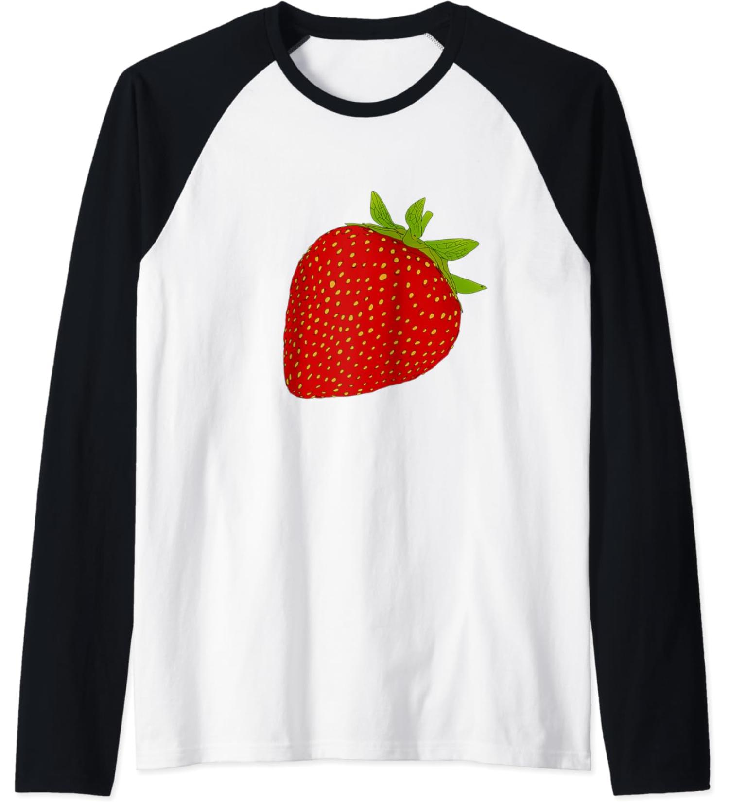 Strawberry Gift for Fruits Strawberrys & Health Lovers Raglan Baseball Tee