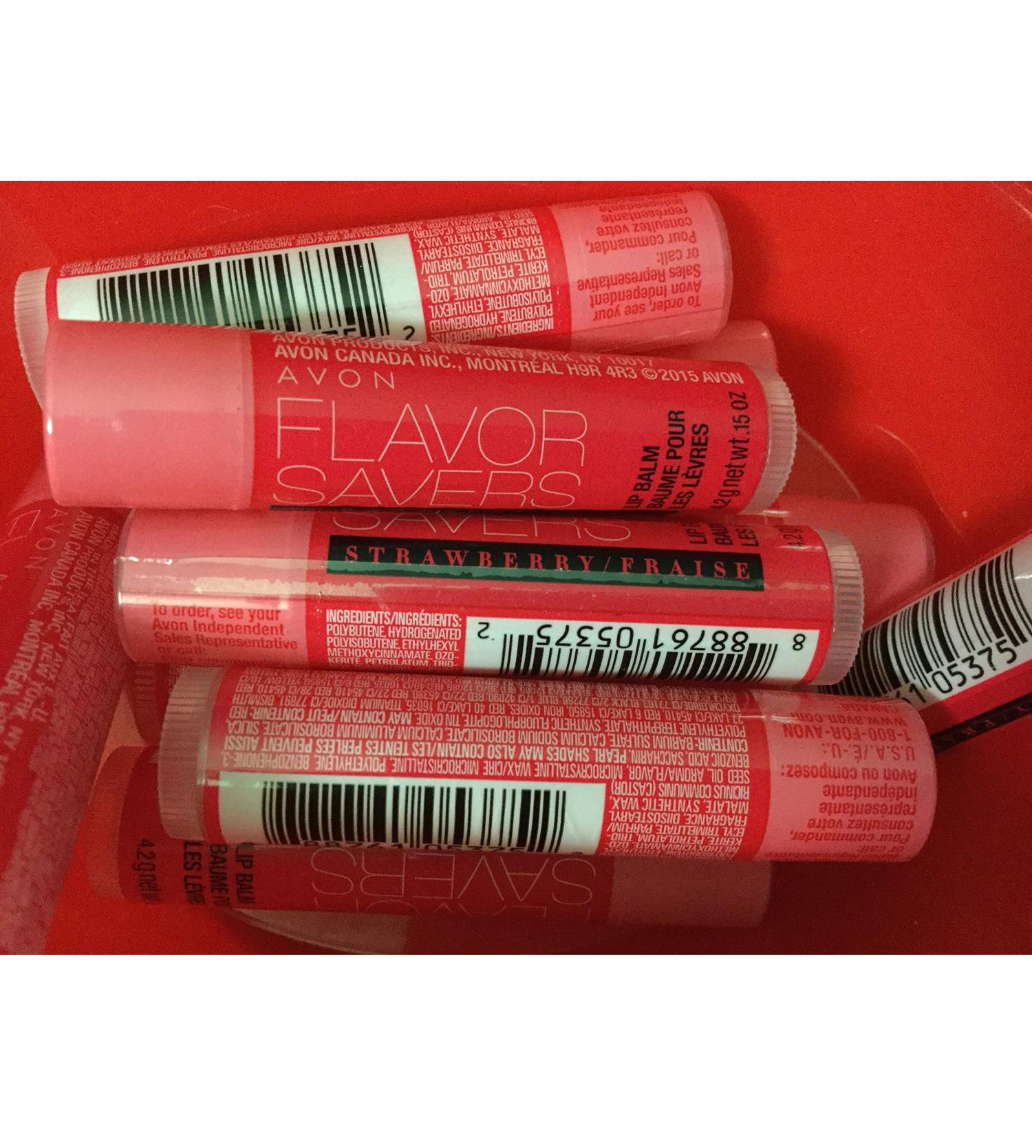 Avon Flavor Savers Lip Balm Strawberry - Lot of 10 | Buy Online - International Shipping Available - Buy Online on GoSupps.com