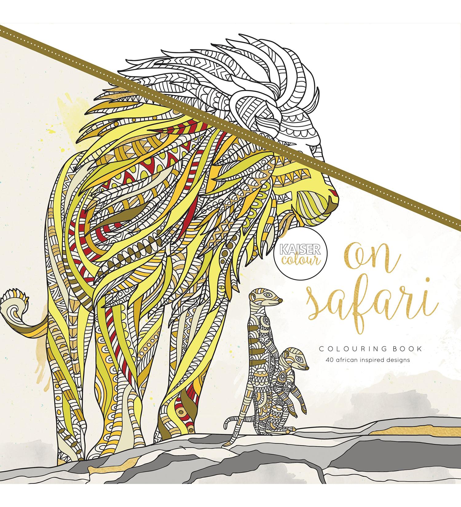 Kaisercraft On Safari Coloring Book - Engaging Wildlife Designs for Relaxation - Buy Online on GoSupps.com