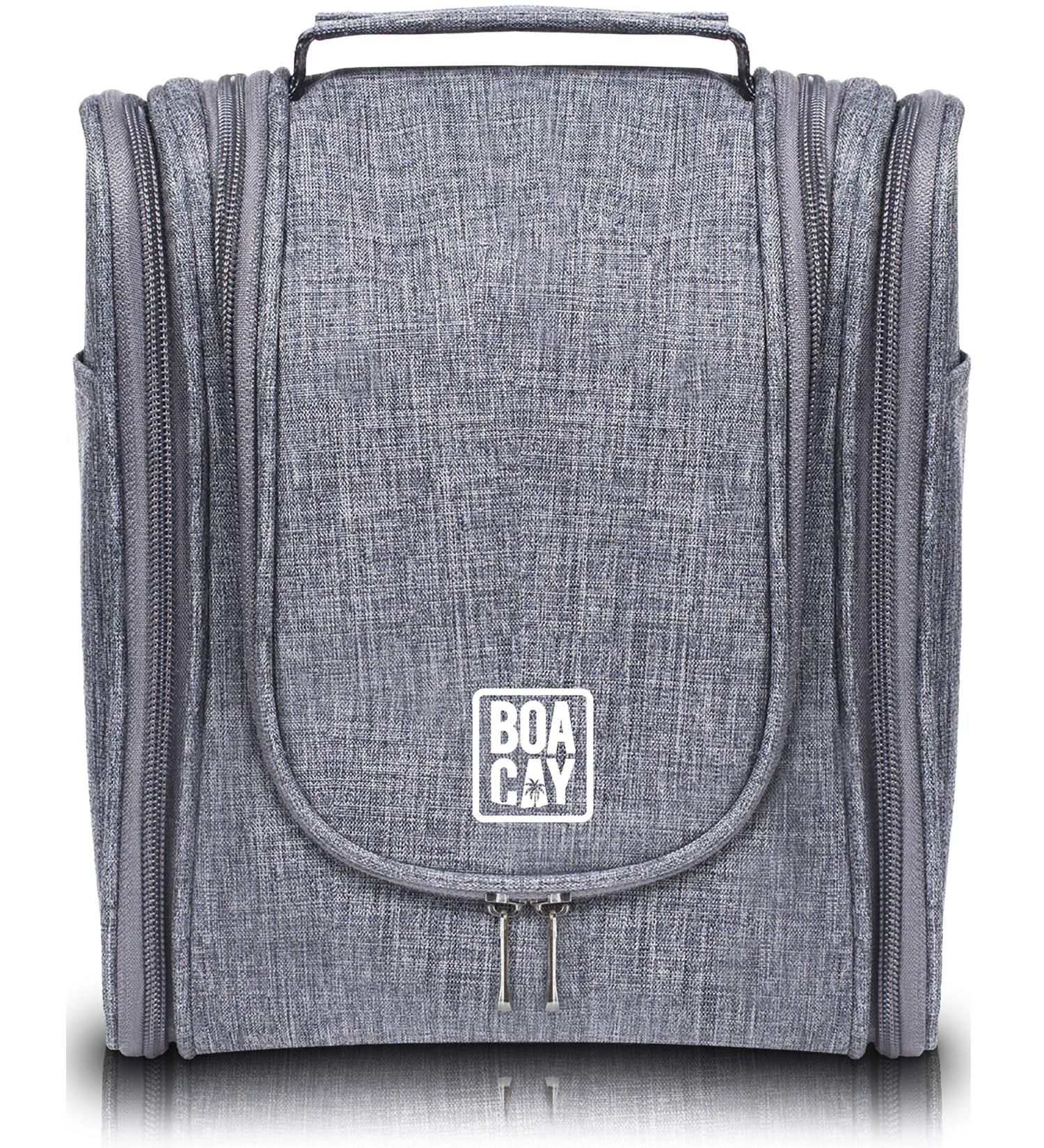 BOACAY Hanging Travel Toiletry Bag - (M) Quartz Gray Shower and Makeup Organizer for Women and Men - Buy Online on GoSupps.com
