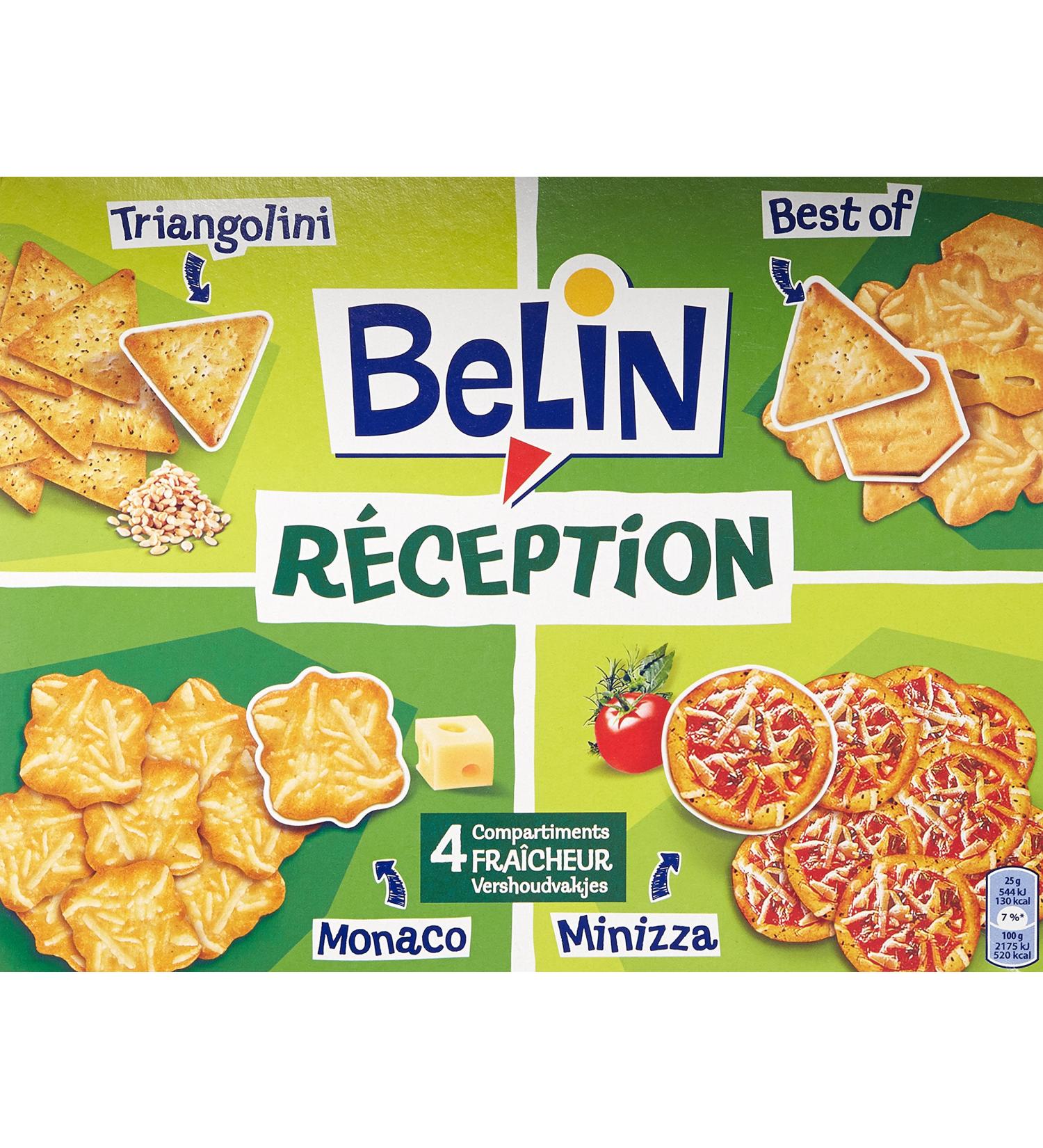 Belin Reception Assortment Monaco/Minizza/Triangolini/Best Of Extra Fins The Box of 380g - Buy Online on GoSupps.com