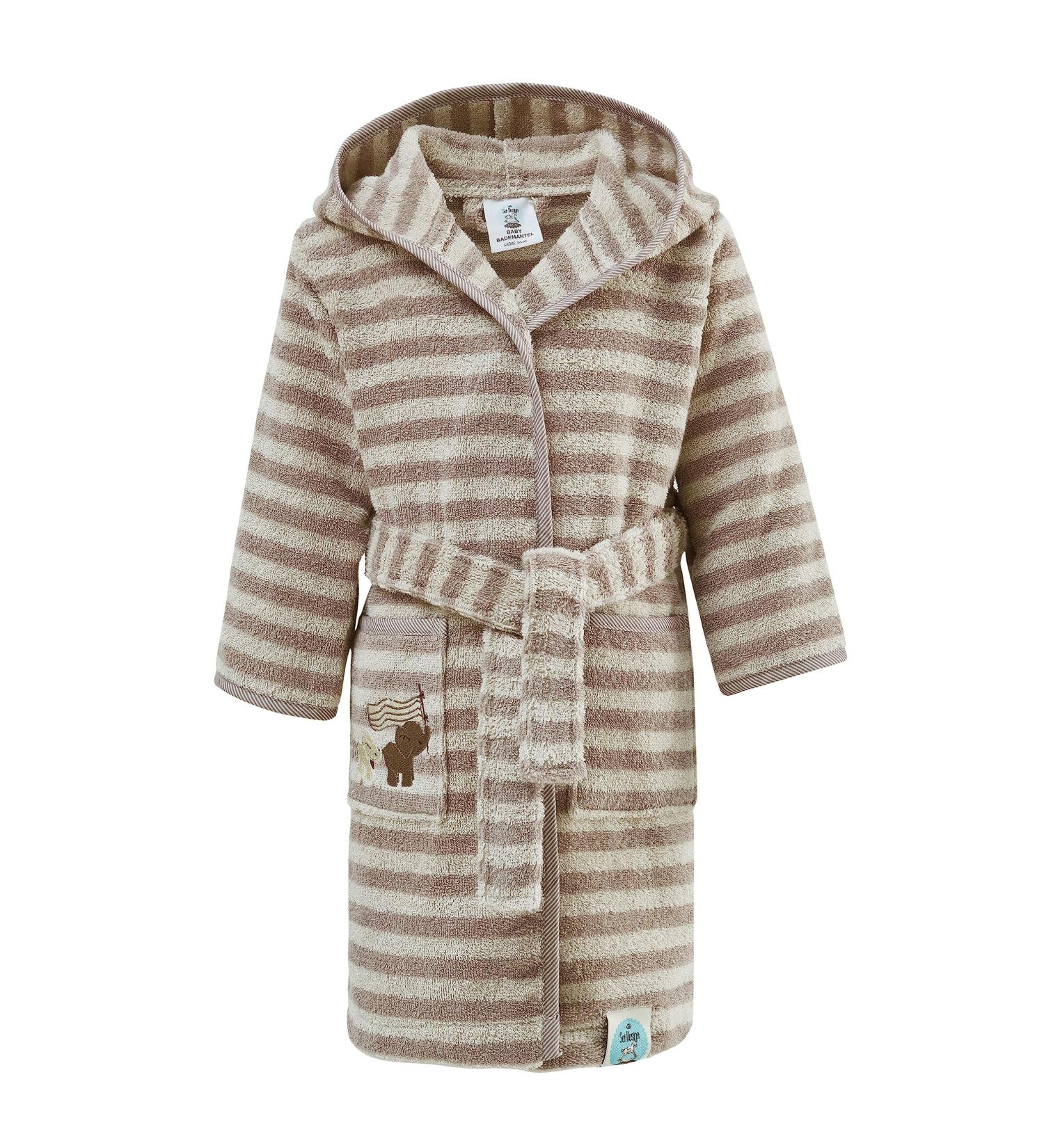 Sei Design Organic Baby Bathrobe | 100% Organic Cotton | Terry Cloth | Ages 3-4 Years | Soft & Natural Children's Bathrobe - Buy Online on GoSupps.com