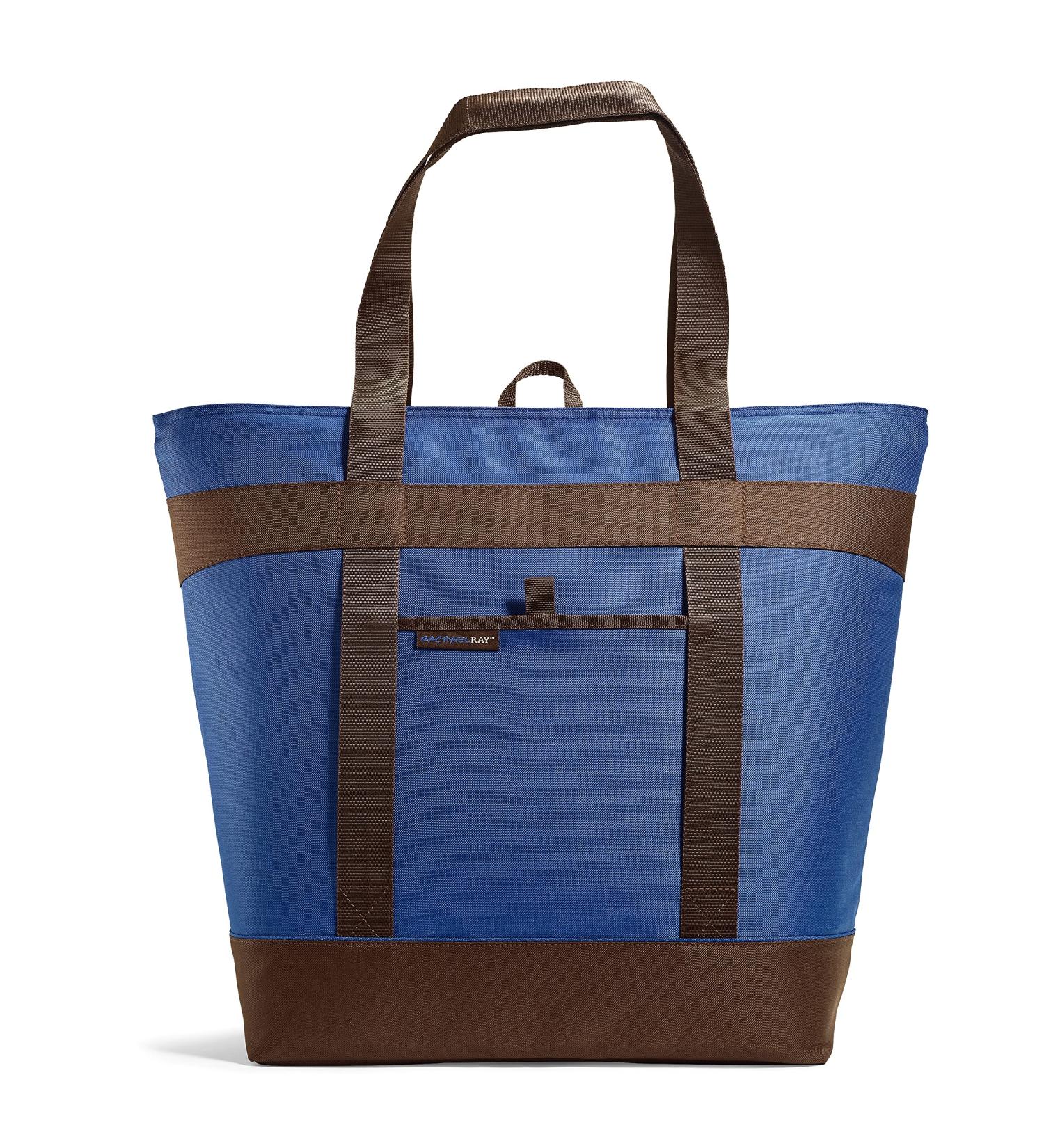 Rachael Ray Jumbo Chillout Thermal Tote - Navy | Foldable Insulated Food Bag for Groceries, Potlucks & More - Buy Online on GoSupps.com