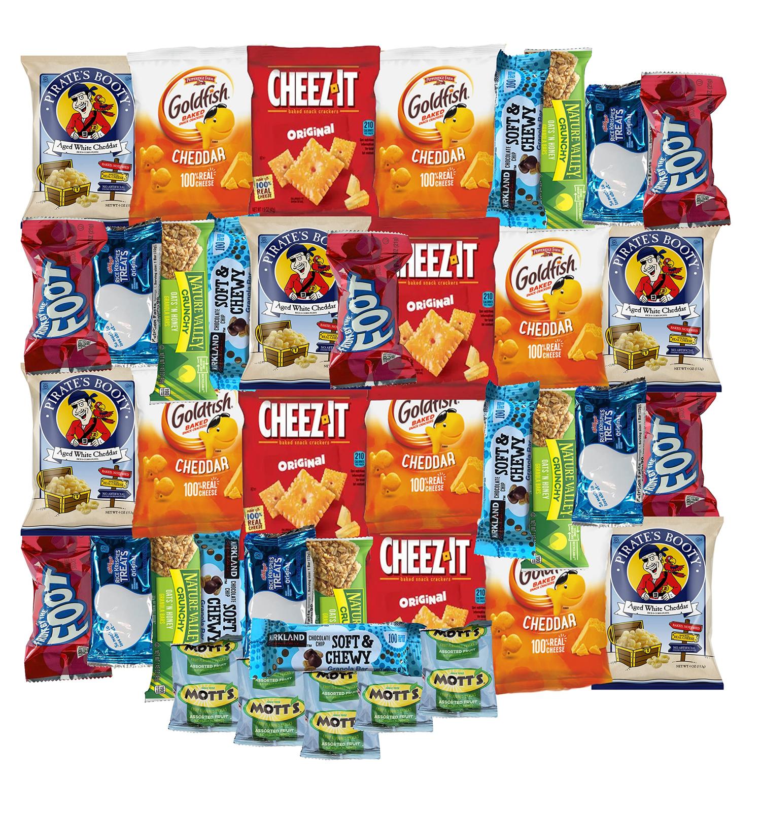 Snack Box Variety Care Pack - College Student Care Package  Crackers  Granola Bars and Candy Gift Box (30 Count) - Buy Online on GoSupps.com