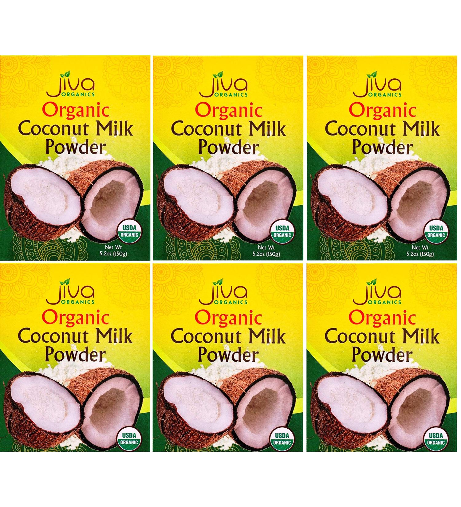 Jiva Organics Coconut Milk Powder 5.2 oz - 100% Organic, Dairy-Free Creamy Alternative - Buy Online on GoSupps.com