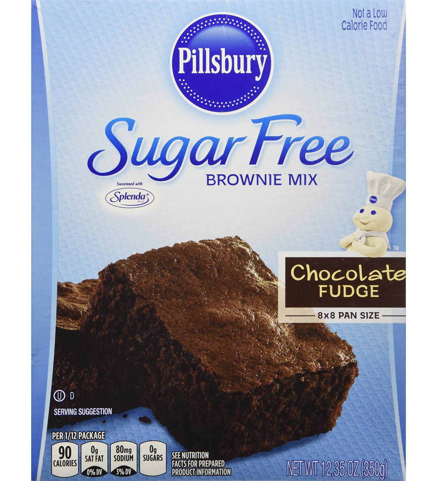 Pillsbury Sugar Free Chocolate Fudge Brownie Mix - 12.35 Oz (Pack of 2) - Buy Online on GoSupps.com