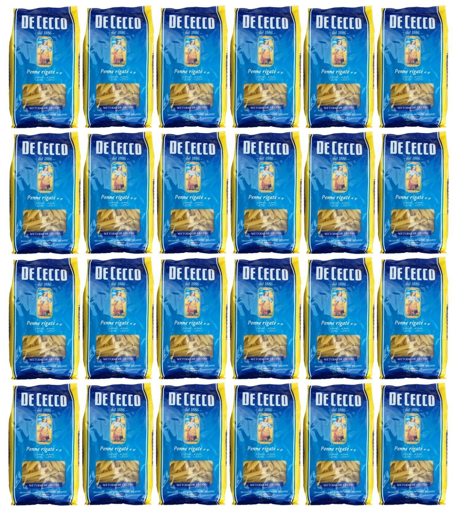 Buy De Cecco Penne Rigate N 41 (24 x 500g) - Authentic Italian Pasta | International Shipping Available - Buy Online on GoSupps.com