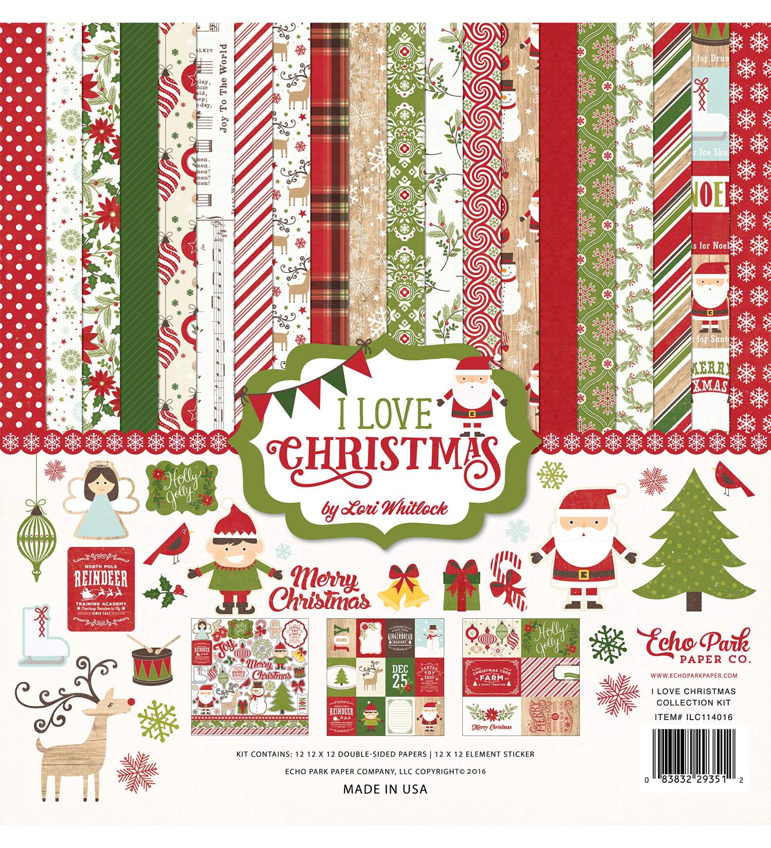 Echo Park Paper Company Love Christmas Collection Kit