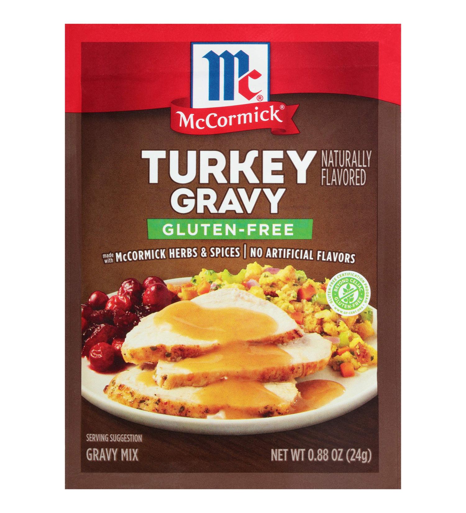 McCormick Gluten Free Turkey Gravy Mix 0.88 oz - Pack of 12 - Buy Online on GoSupps.com