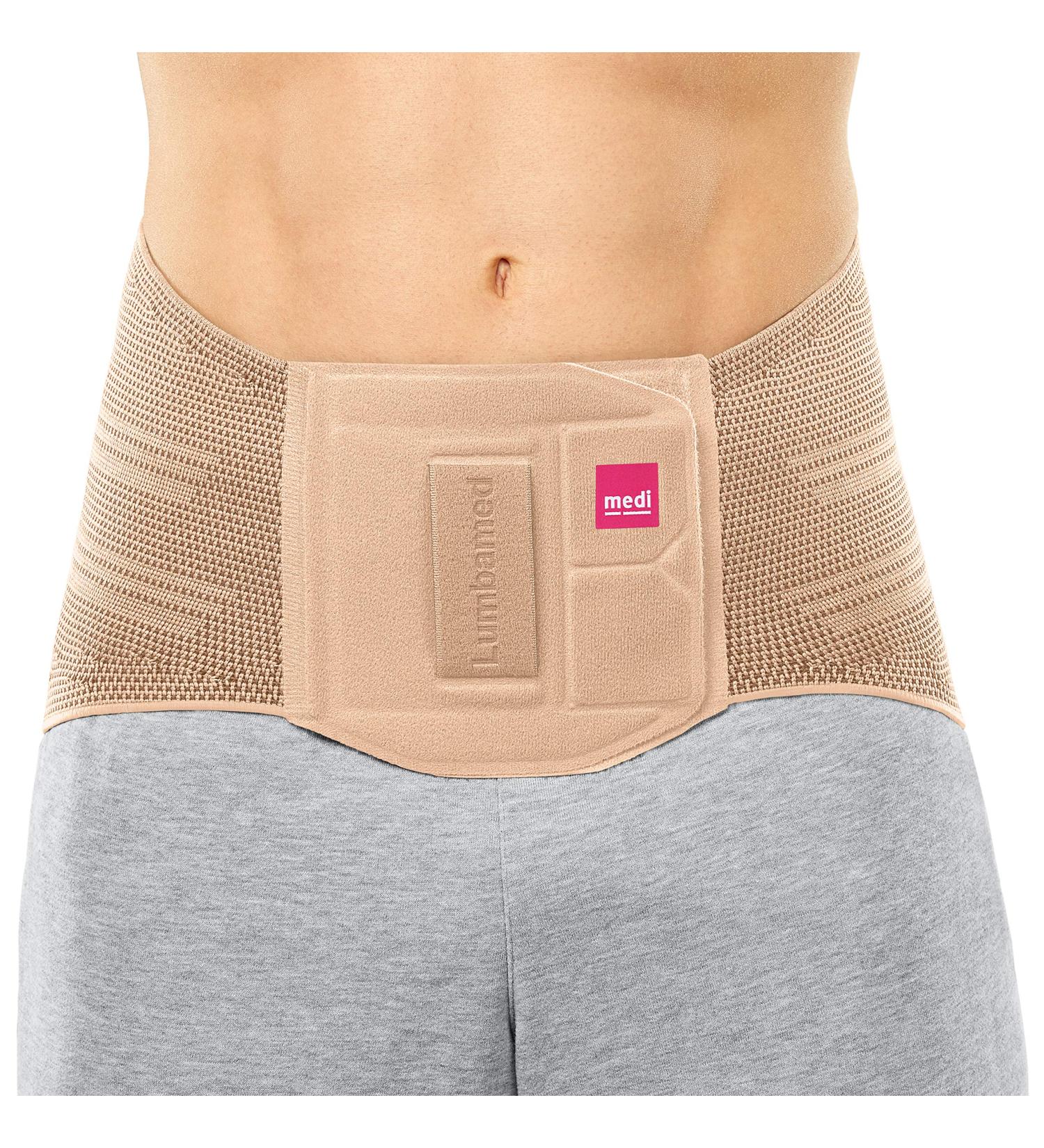 Medi Lumbamed Basic Men's Back Orthosis 2 Sand Comfortable Support for Back Pain Relief | International Shipping Available - Buy Online on GoSupps.com