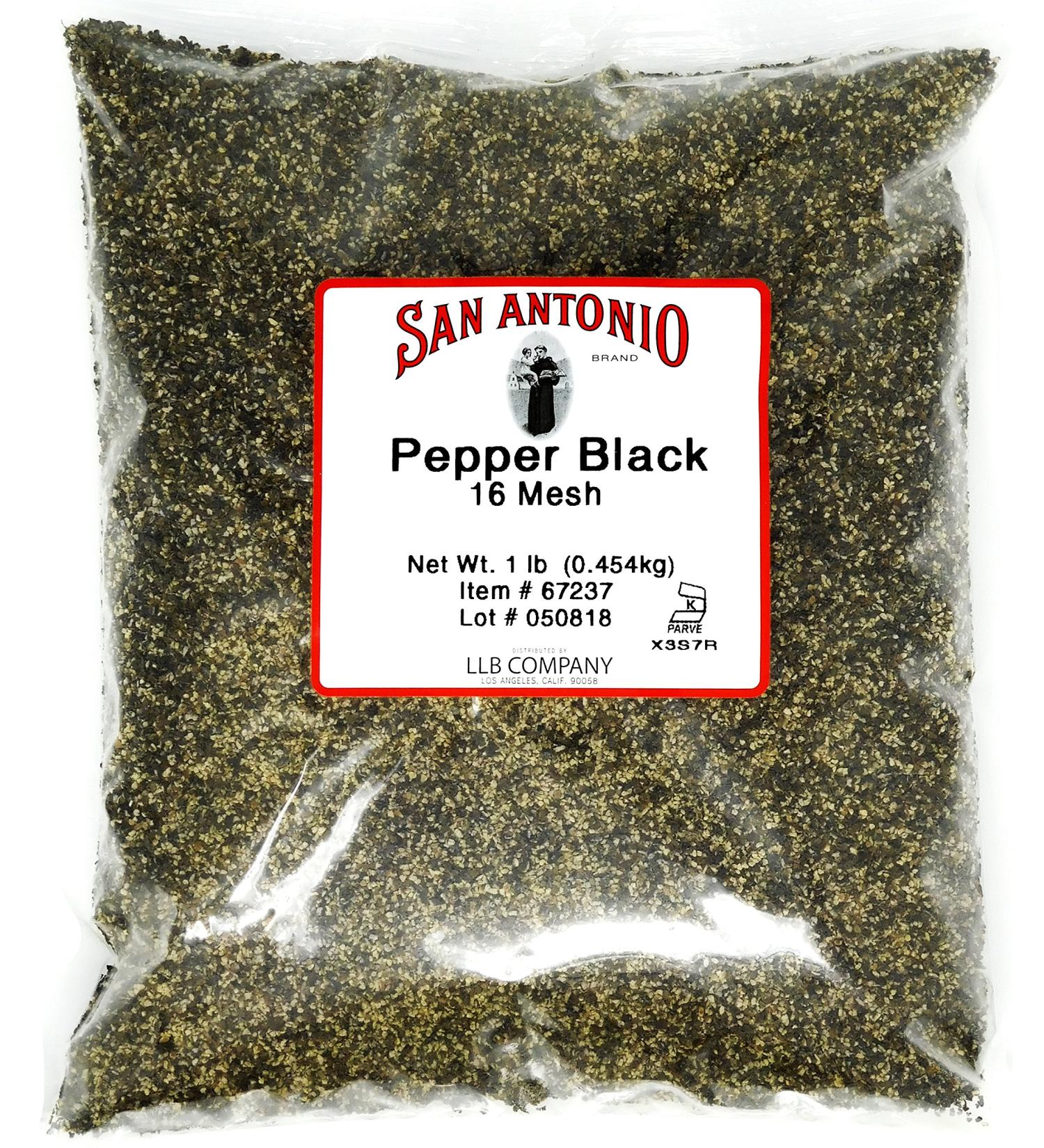 1 Pound Premium Coarse Ground Black Pepper (16 Mesh) for Barbeque Grilling Meat Rub Seasoning