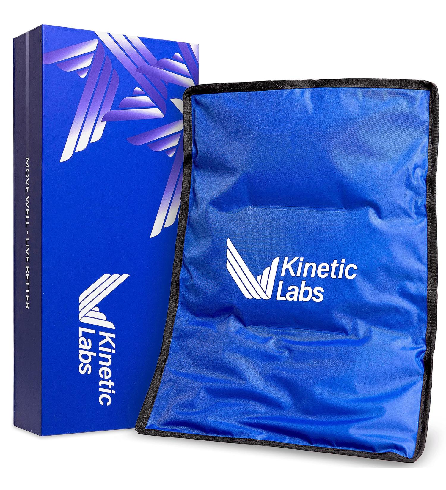 Large Gel Ice Pack (11x14.5) - Flexible & Reusable for Injuries - Hot & Cold Therapy for Back, Shoulder, Knee & Hip - Kinetic Labs - Buy Online on GoSupps.com