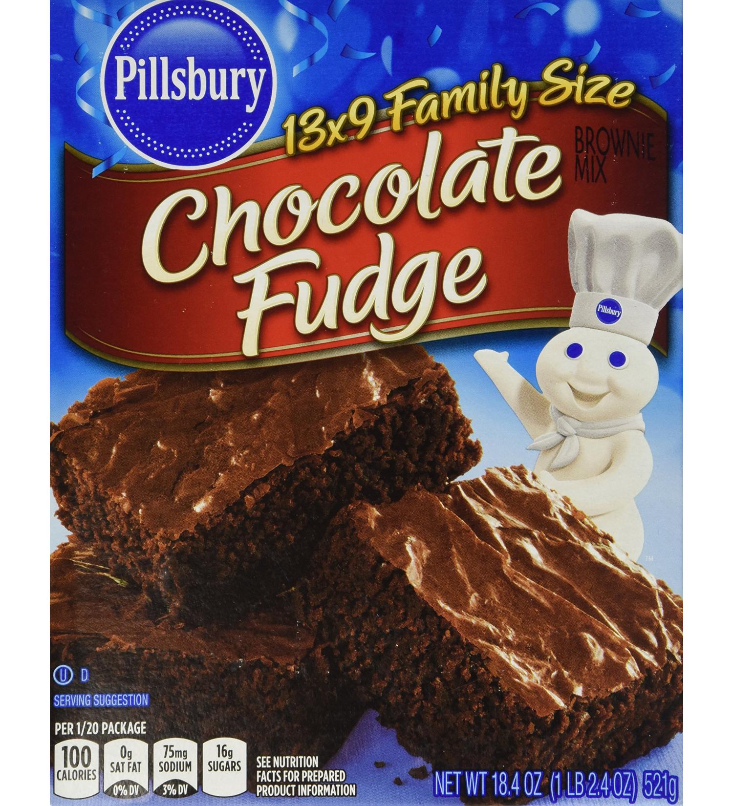 Pillsbury Chocolate Fudge Brownie Mix 18.4 Oz - Pack of 6 | Delicious Homemade Treats at Your Fingertips! - Buy Online on GoSupps.com