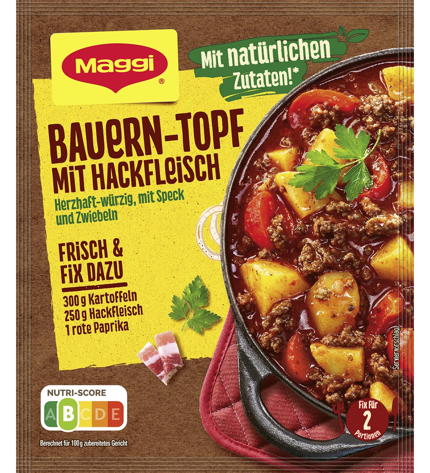 Buy MAGGI Fix for Farmer's Pot with Minced Meat - Natural Seasoning Mix for 2 Portions (39g) - International Shipping Available - Buy Online on GoSupps.com