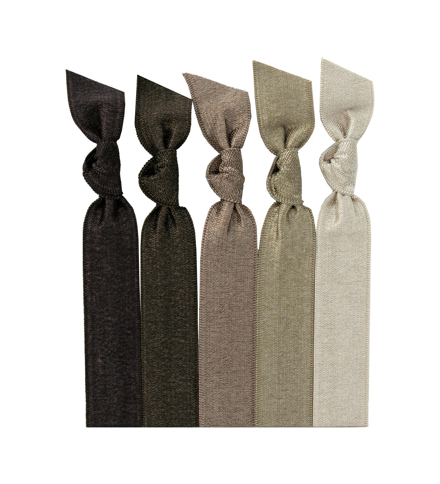Emi-Jay Hair Tie Collection Brown Ombre 5 pack