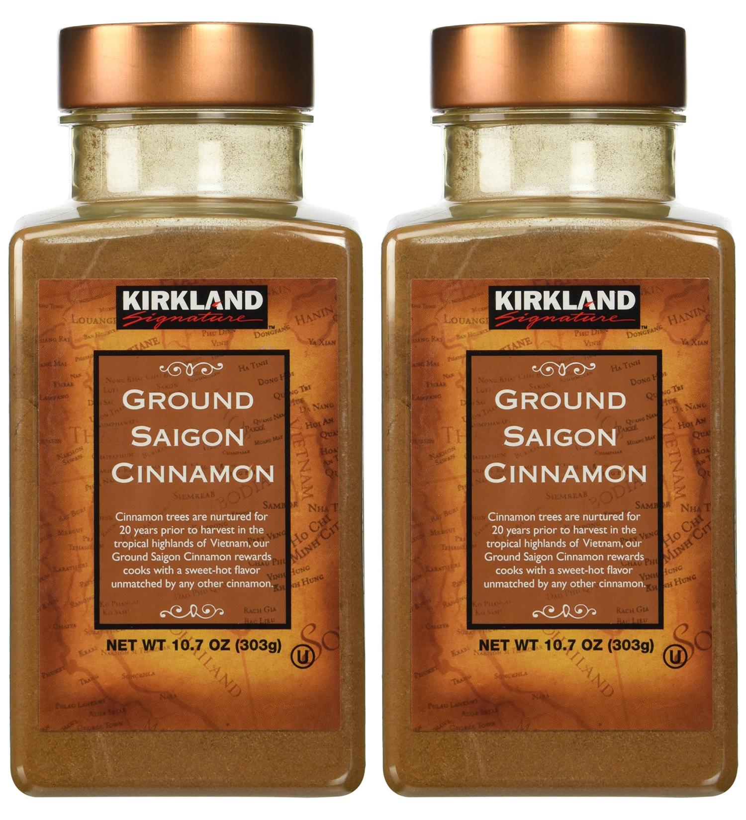 Kirkland Saigon Cinnamon 10.7 Oz Bottles( Pack of 2) - 21.4 Oz Total
