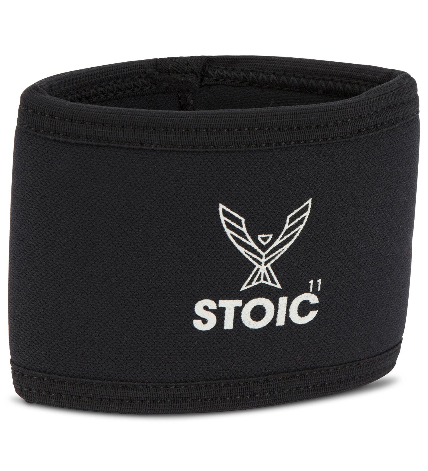 Stoic 7MM Compression Sleeve Cuff - Heavy Neoprene for Arm Elbow & Lower Leg - Optimal Support for Weightlifting Powerlifting & Bench Pressing - 9 Inch Black - Buy Online on GoSupps.com