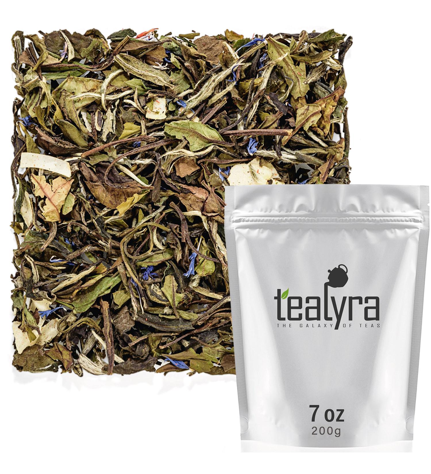 Tealyra White Coconut Cream Tea - 200g Loose Leaf Blend - Low Caffeine, High Antioxidants - Buy Online on GoSupps.com