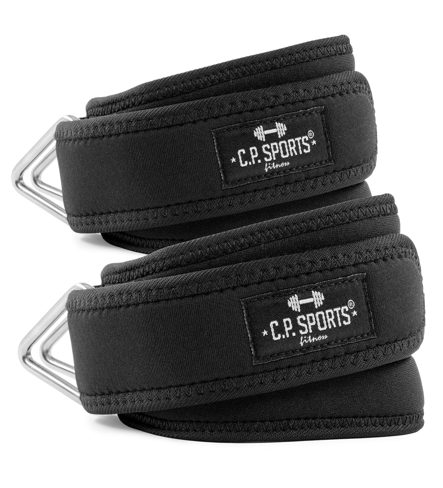 C.P.Sports Hand and Foot Leacon Premium - Foot Cuffs for Fitness Training | Leg Extensions & Glute Workouts - Available in Black Blue & Red - Buy Online on GoSupps.com
