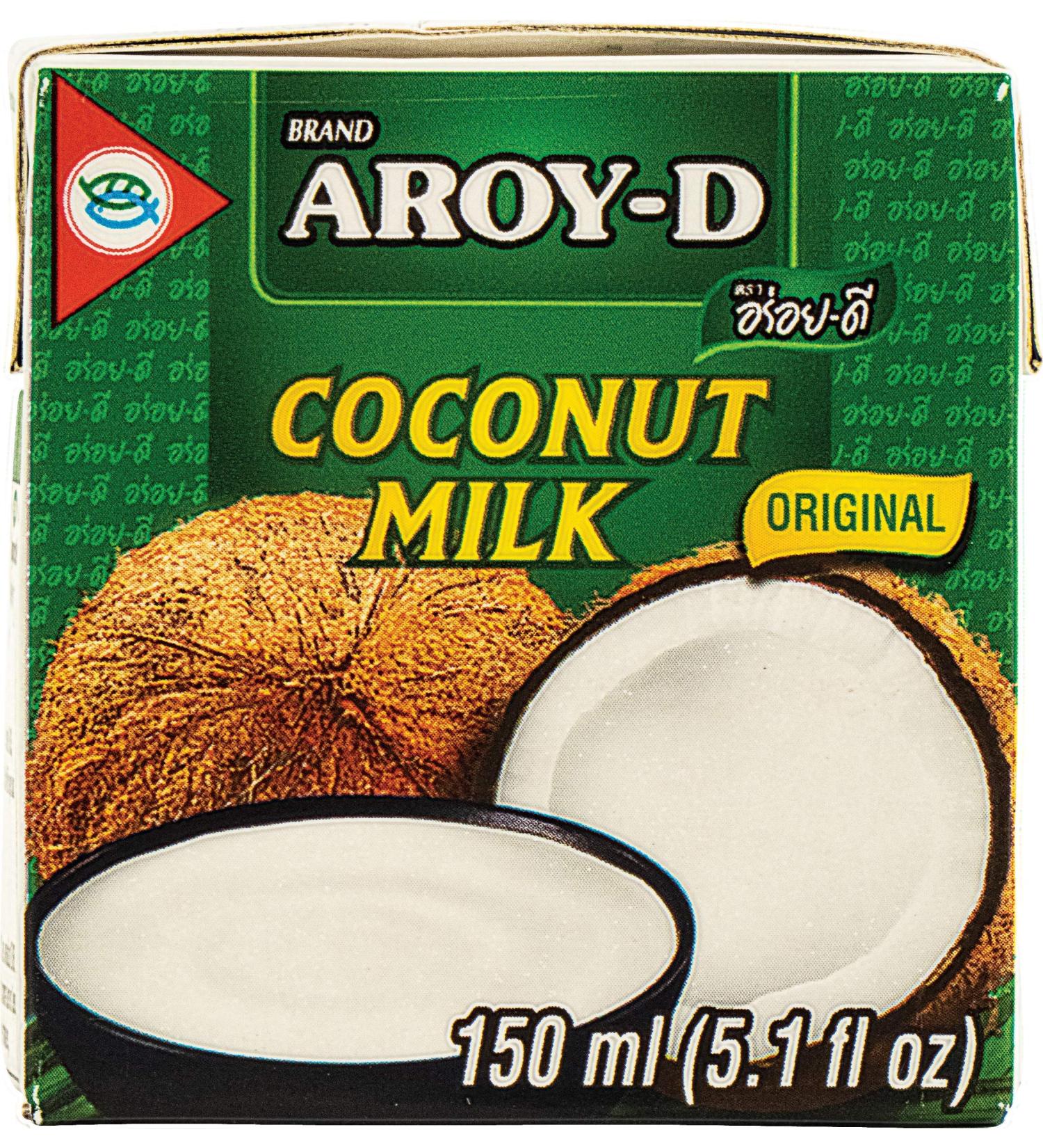 Aroy-D 100% Coconut Milk Mini 5.1oz - Pack of 6 | Gluten-Free, Vegan | 30.6 Fluid Ounces Total - Buy Online on GoSupps.com