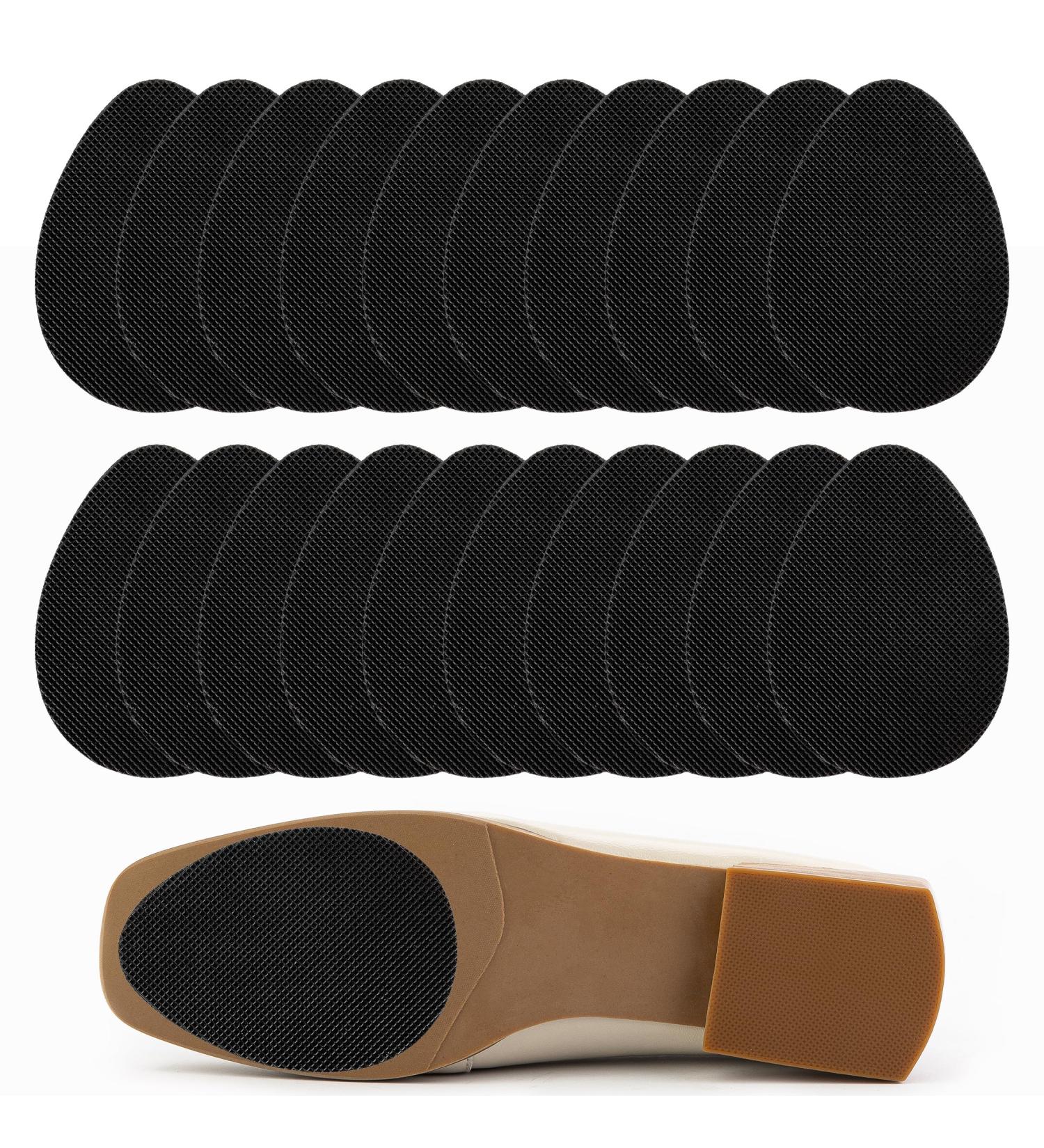 20 Pcs Non-Slip Shoe Pads - Adhesive Sole Protectors Premium Rubber Anti-Slip Grips for Heels (Black) - International Shipping Available - Buy Online on GoSupps.com