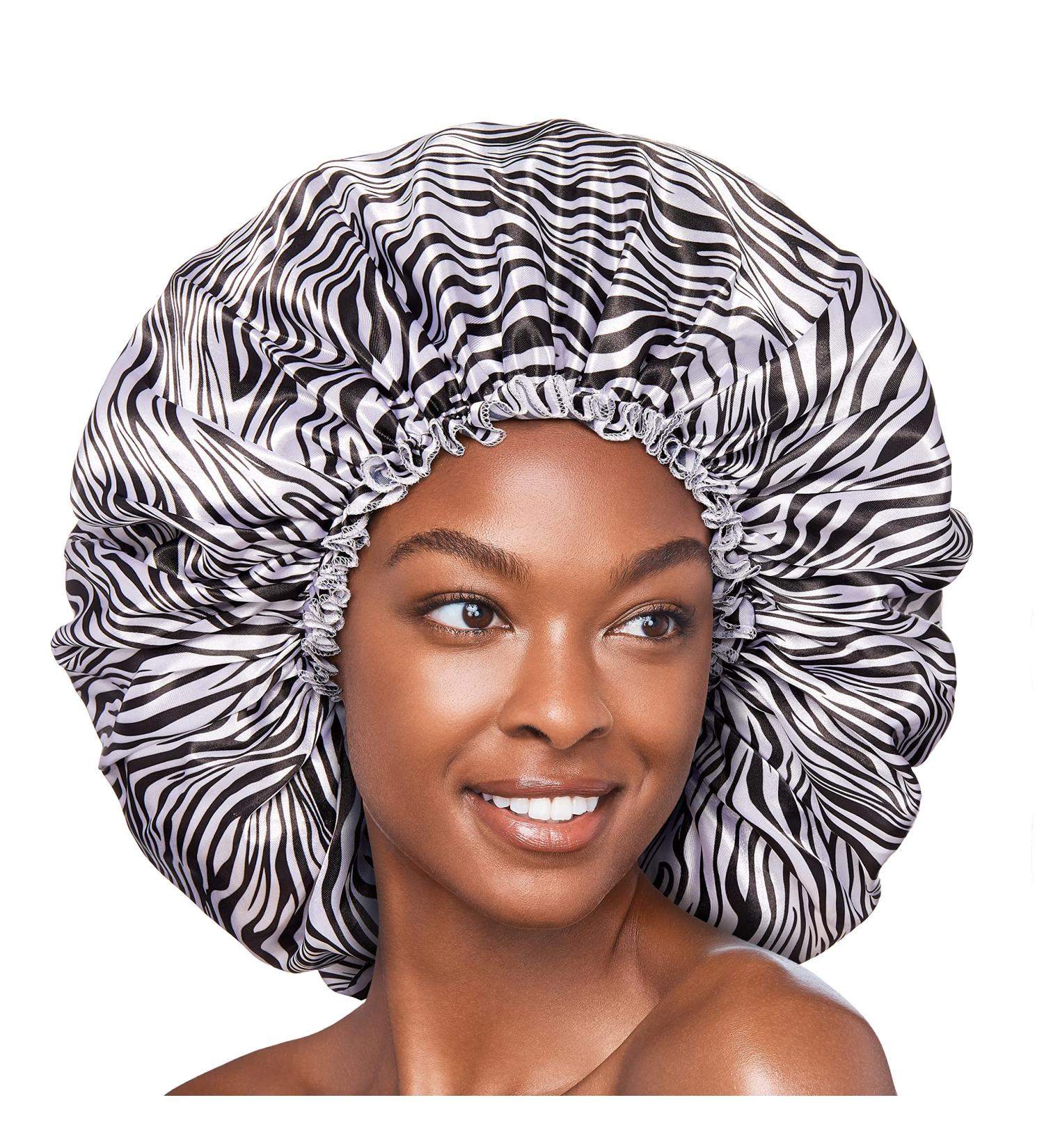 Red By Kiss Silky Satin Super Jumbo Sleep Cap - Zebra Print - Buy Online on GoSupps.com