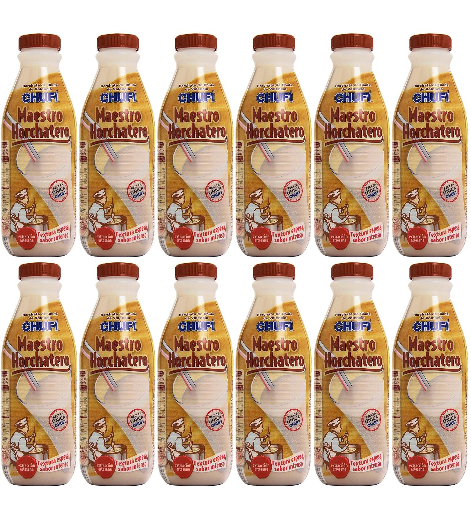 Chufi Chufi - Maestro Artesano Horchata Artisanal refreshing drink from Valencia 1L bottle - Pack of 12