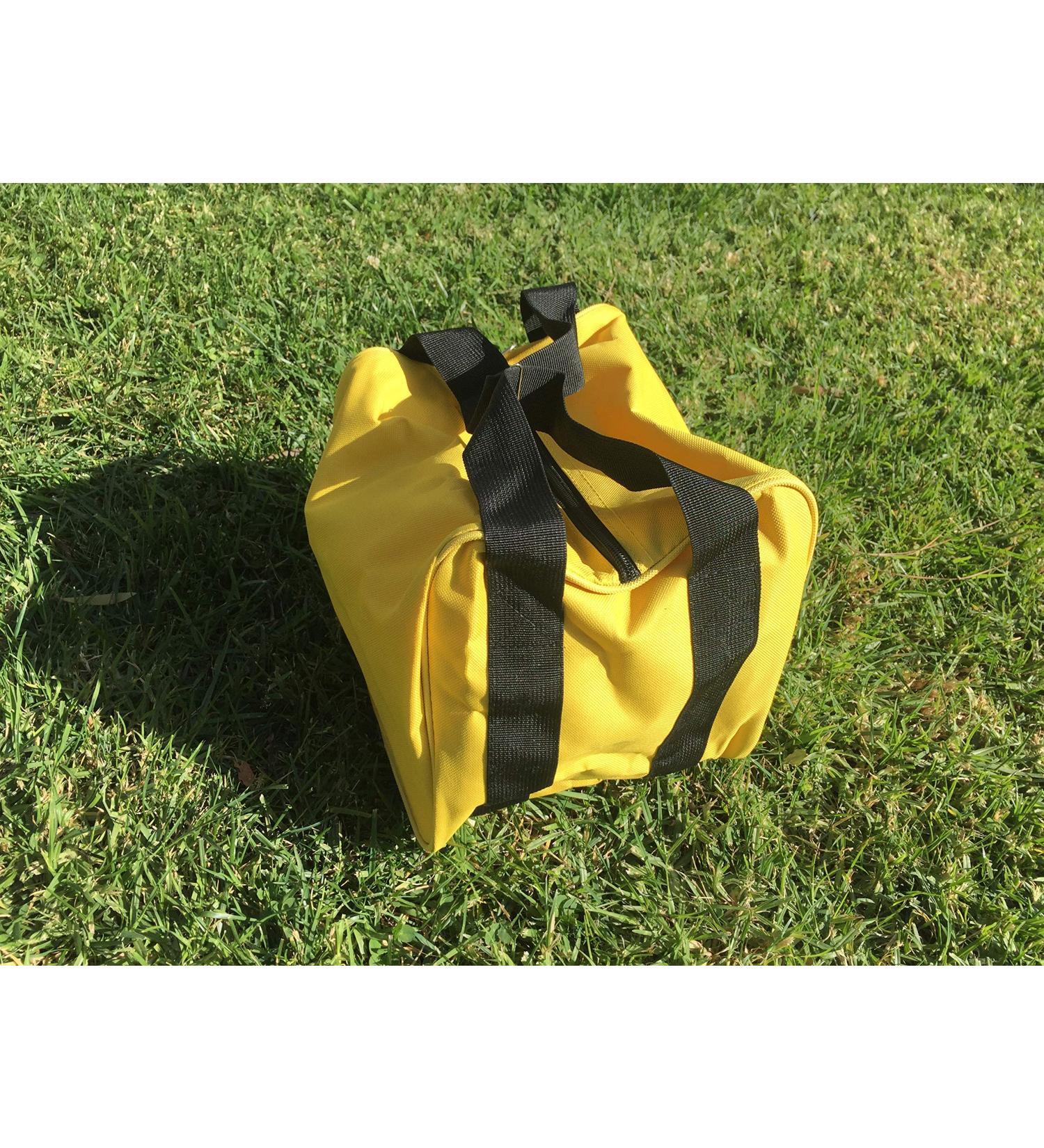 BuyBocceBalls Extra Heavy Duty Nylon Bocce Bag - Yellow with Black Handles (5 of 7) - Buy Online on GoSupps.com