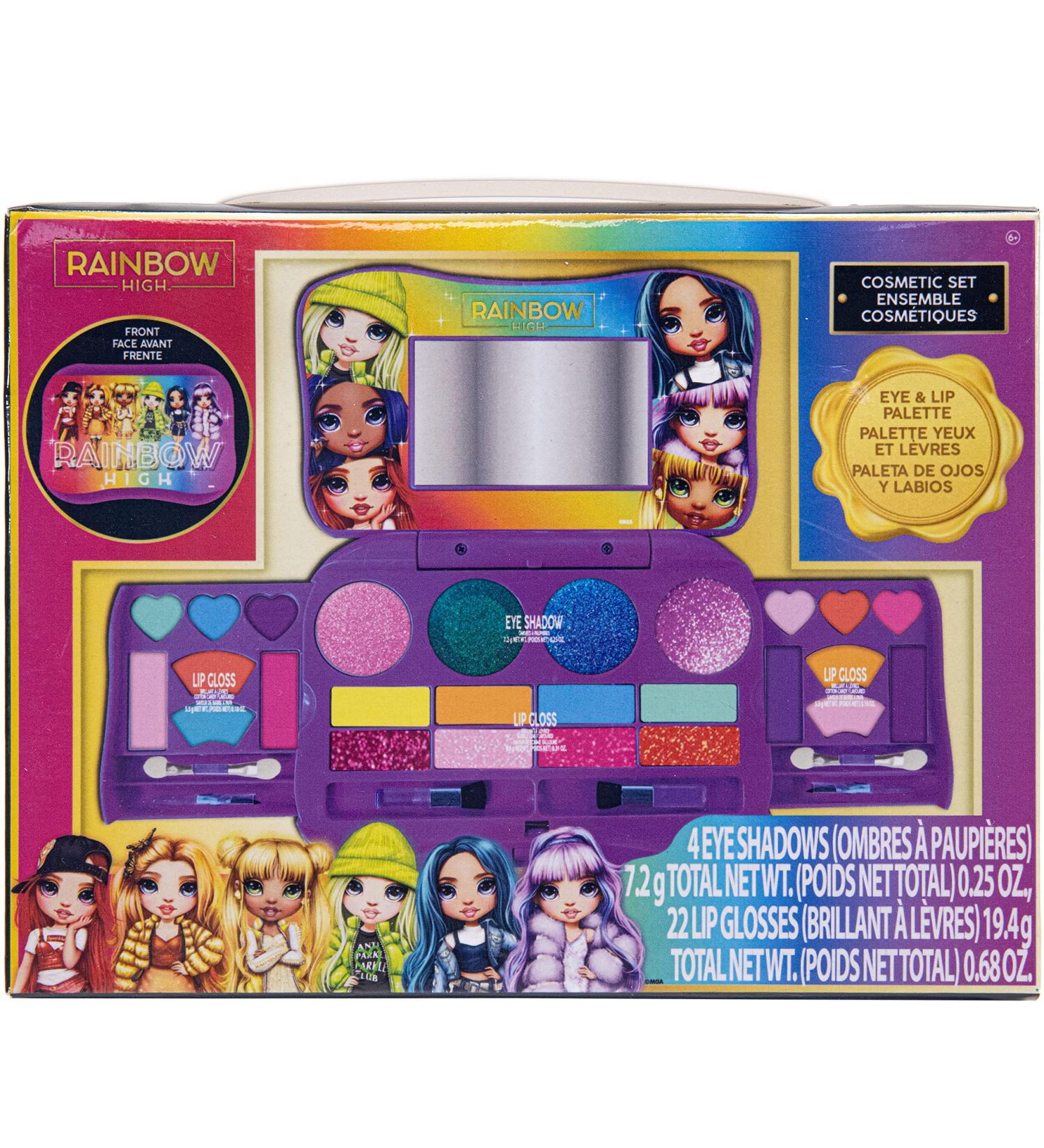 Rainbow High Townley Girl Beauty Compact Set - 4 Eye Shadows, 8 Lip Gloss, 4 Shimmer Makeup Kit for Kids Girls 6+ | Ideal for Parties, Sleepovers & Makeovers - Buy Online on GoSupps.com