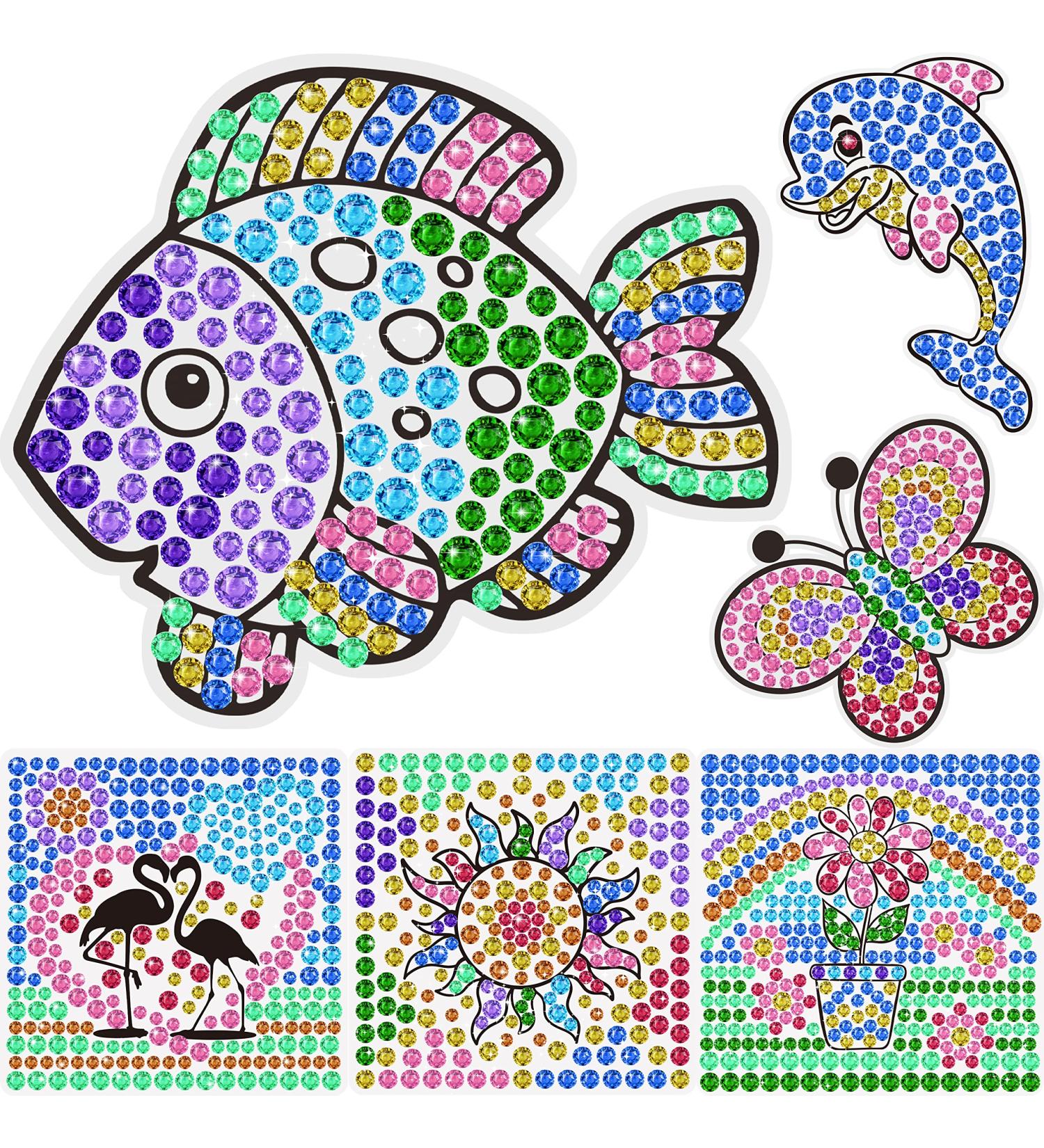 Metuu DIY Diamond Window Art Craft Kit for Kids | Gemstone Sungemmer Painting Sticker | Ages 8-12 | Birthday Gift for 5-8 Year Olds - Buy Online on GoSupps.com