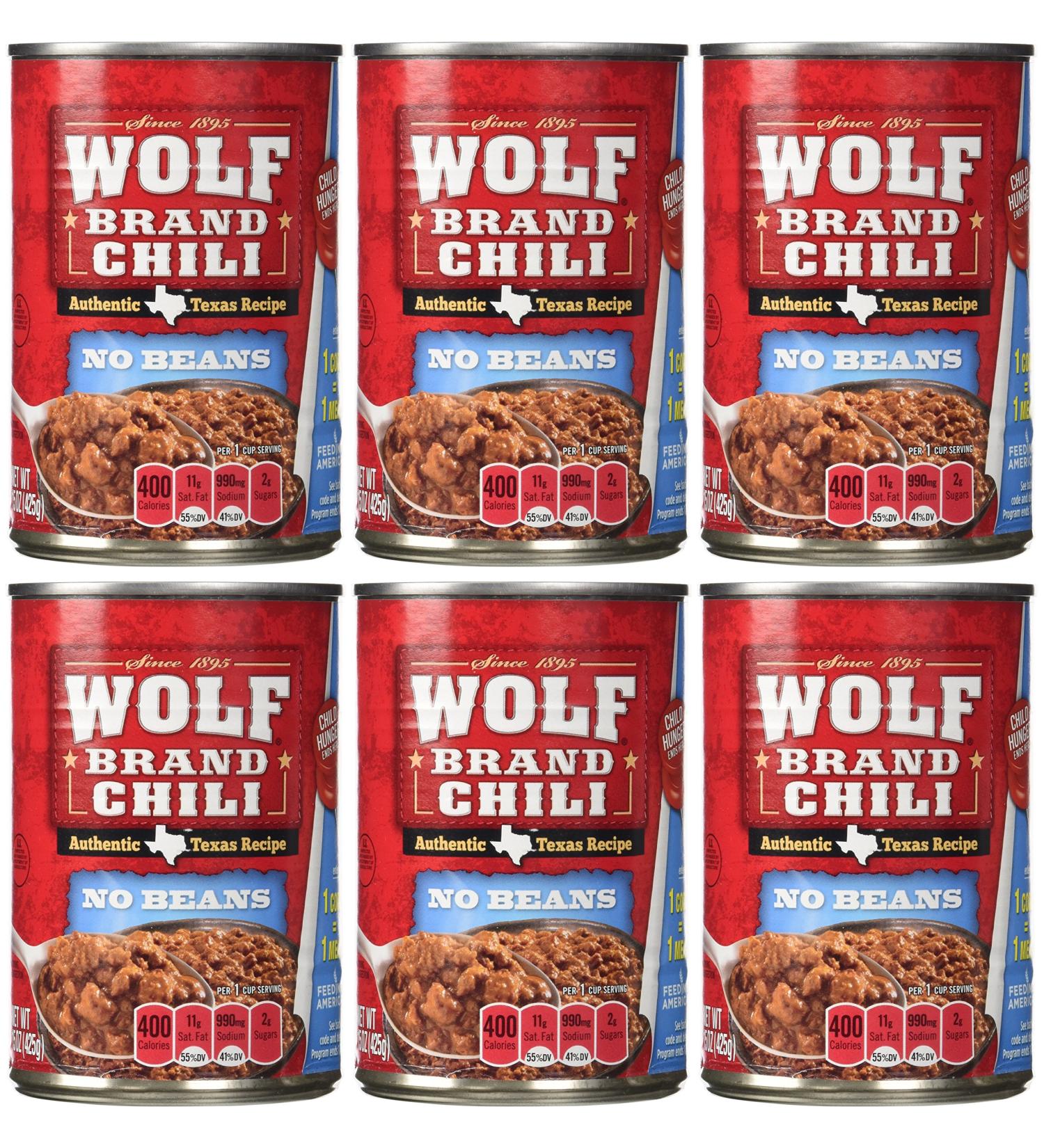 Wolf Brand No Beans Chili - 615 oz. Cans | Delicious and Hearty Chili Option - Buy Online on GoSupps.com