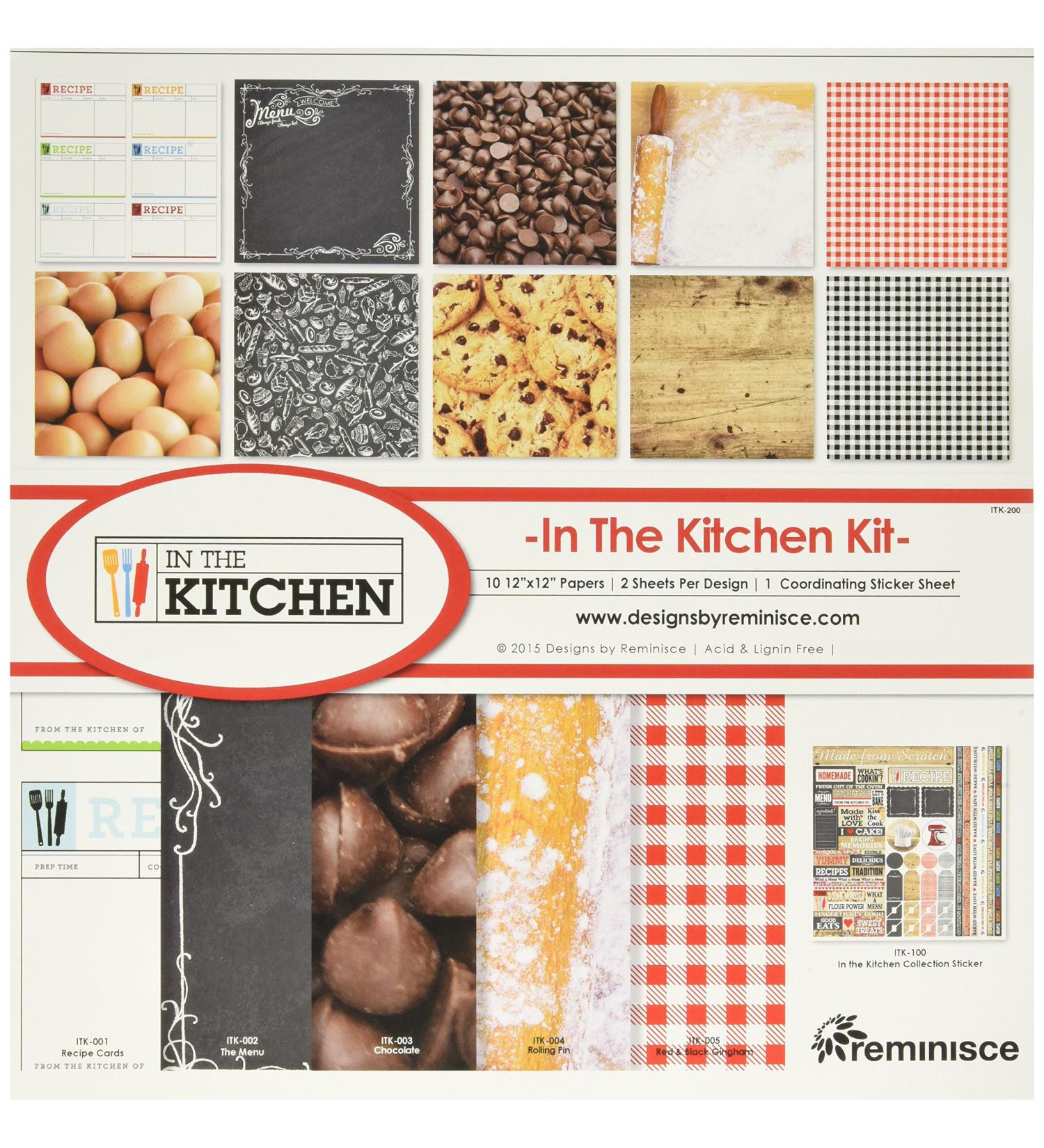Reminisce in The Kitchen Collection Kit  Multicolor  12 by 12  (ITK-200)