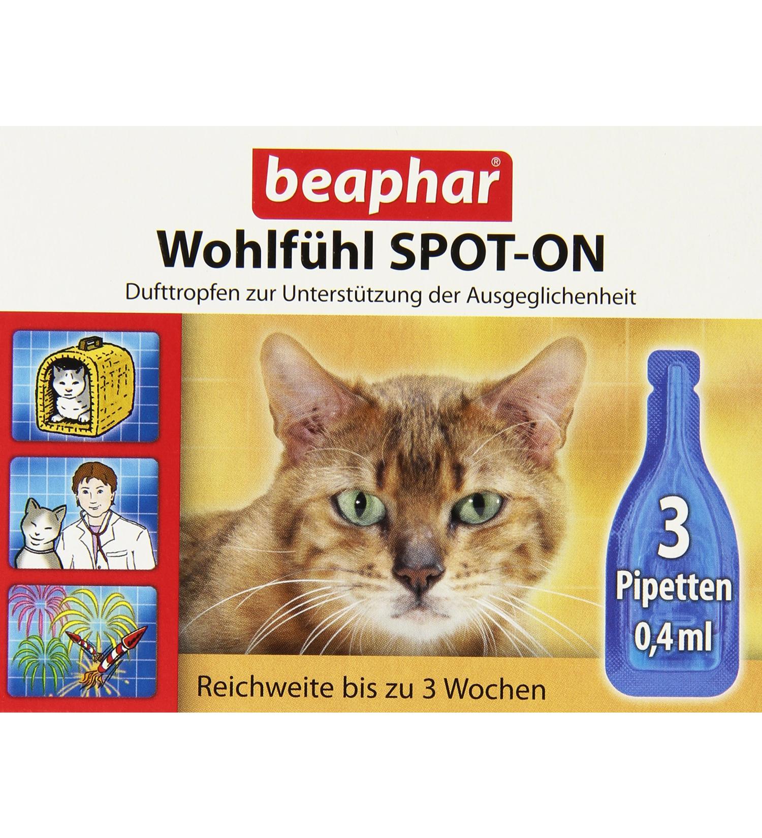 Beaphar Calming Spot-On for Cats 3 x 0.4 ml - Buy Online on GoSupps.com
