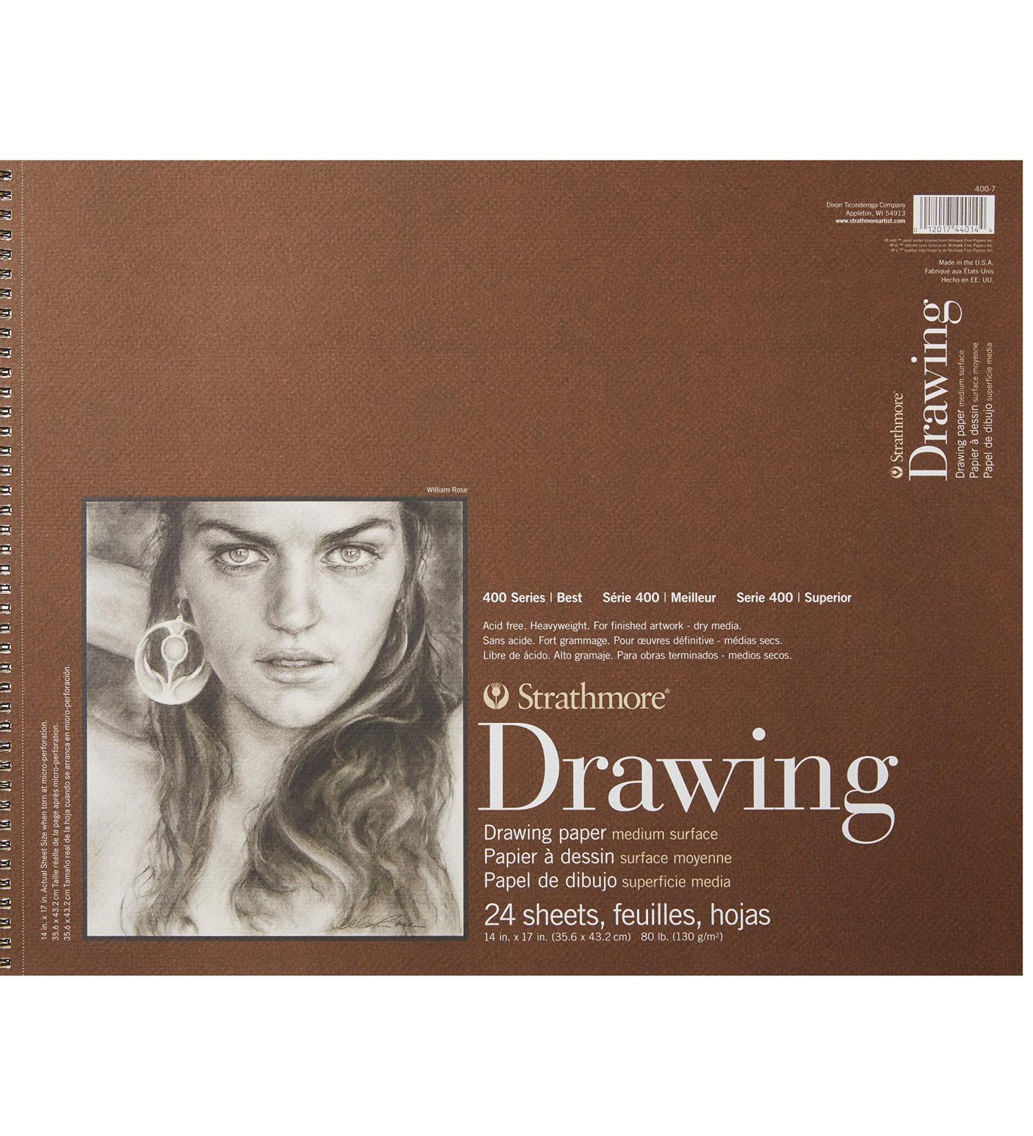 Strathmore 400 Series Drawing Pad 14x17 - Ivory/Cream - Buy Online on GoSupps.com