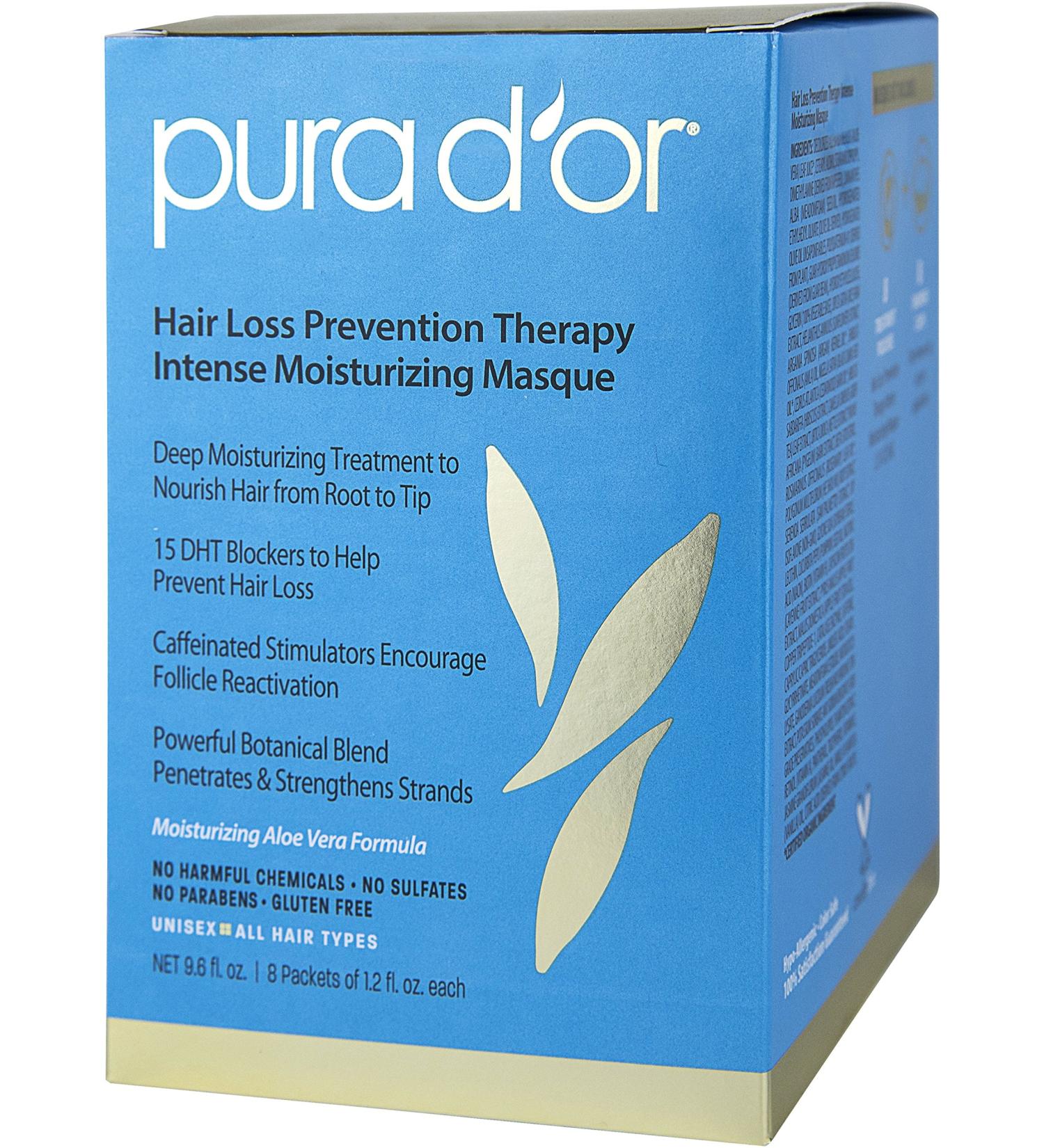Buy Pura Dâ€™or Hair Thinning Therapy Masque | Intense Moisturizing 8 Pack | 1.2 fl oz Each - Buy Online on GoSupps.com