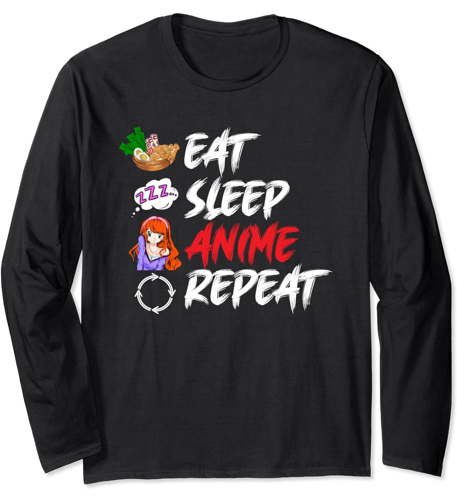 Kawaii Japan Manga Ramen Noodles Japanese Otaku Anime Long Sleeve T-Shirt