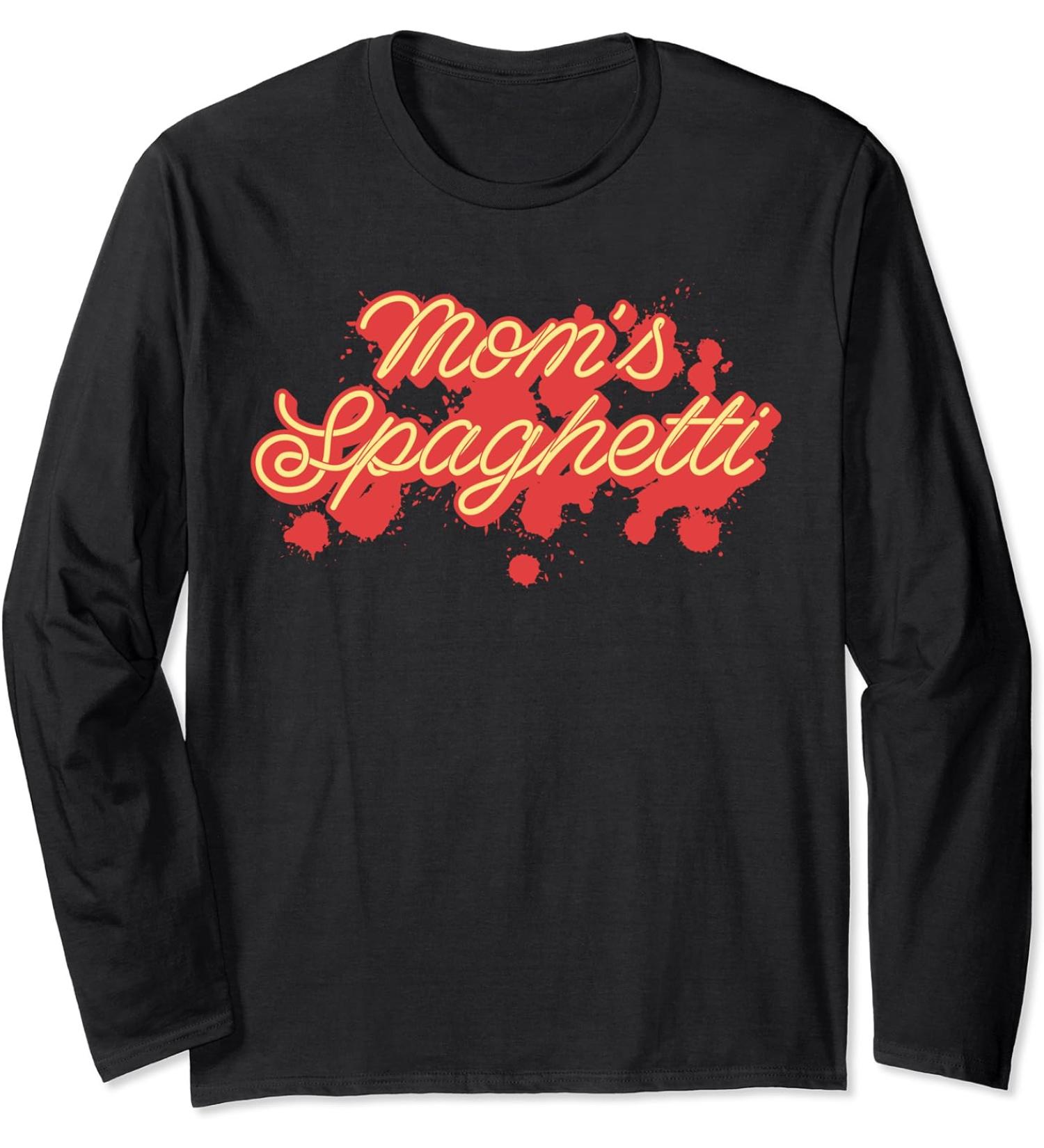 Mom's Spaghetti Meatballs Tomato Sauce Mother's Day Mommy Long Sleeve T-Shirt