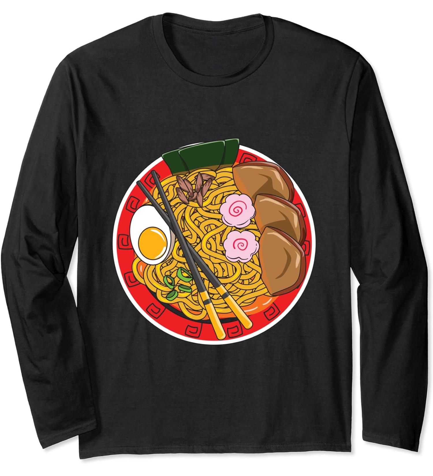 Japanese Noodle Ramen Life Kawaii Foodie Long Sleeve T-Shirt