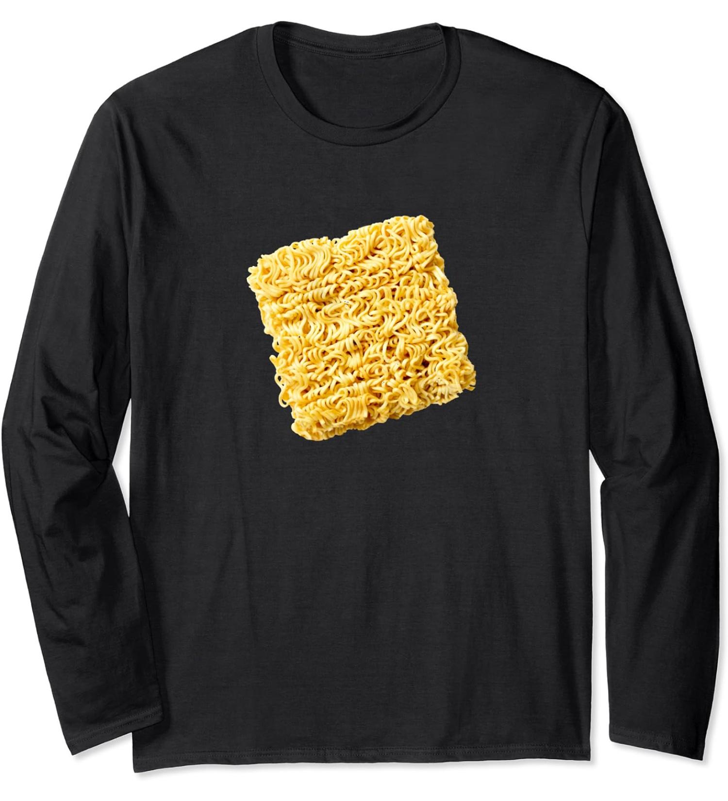 Dry Ramen Noodle Brick Long Sleeve T-Shirt