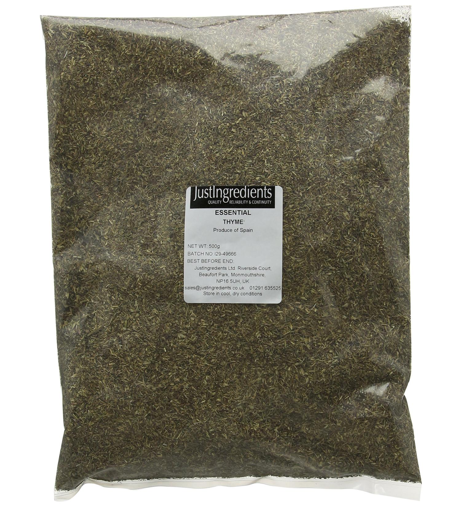 JustIngredients Essentials Thyme 500g - Premium Quality | Buy Online - Buy Online on GoSupps.com