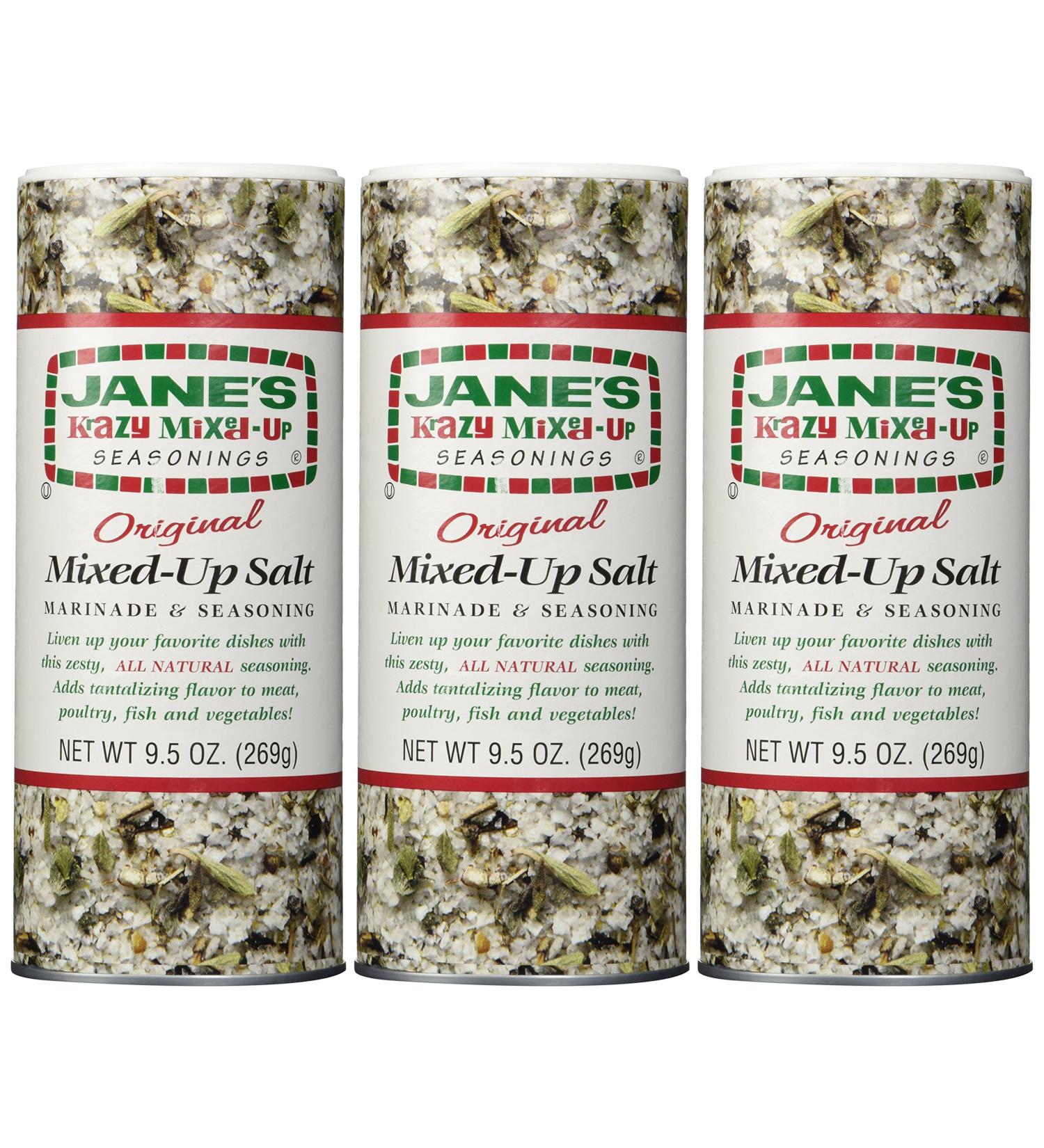 Jane's Krazy Mixed-Up Original Salt Blend 9.5 oz - Pack of 3 - Buy Online on GoSupps.com